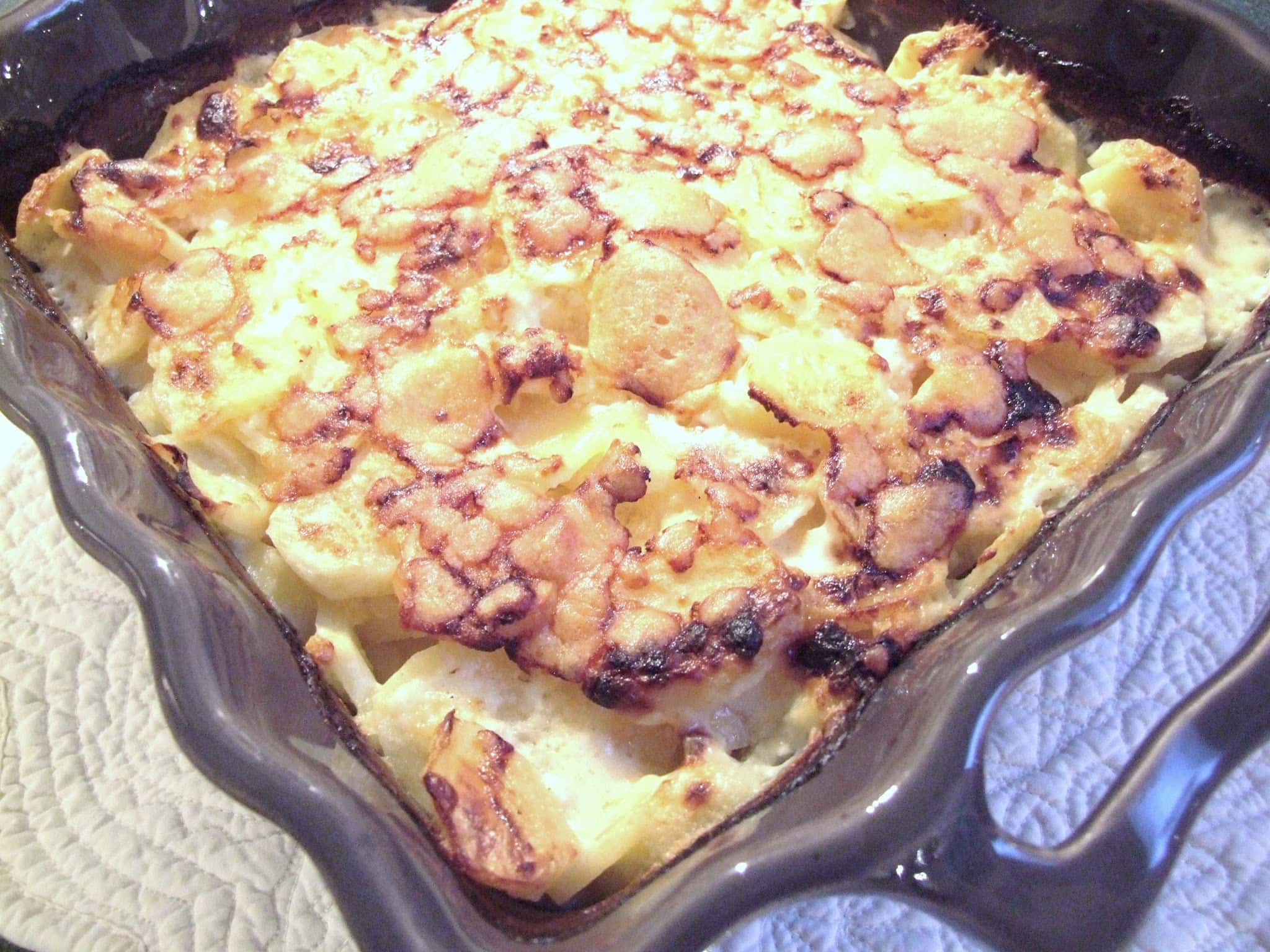 GRATIN DE POMMES DE TERRE AU CHEDDAR