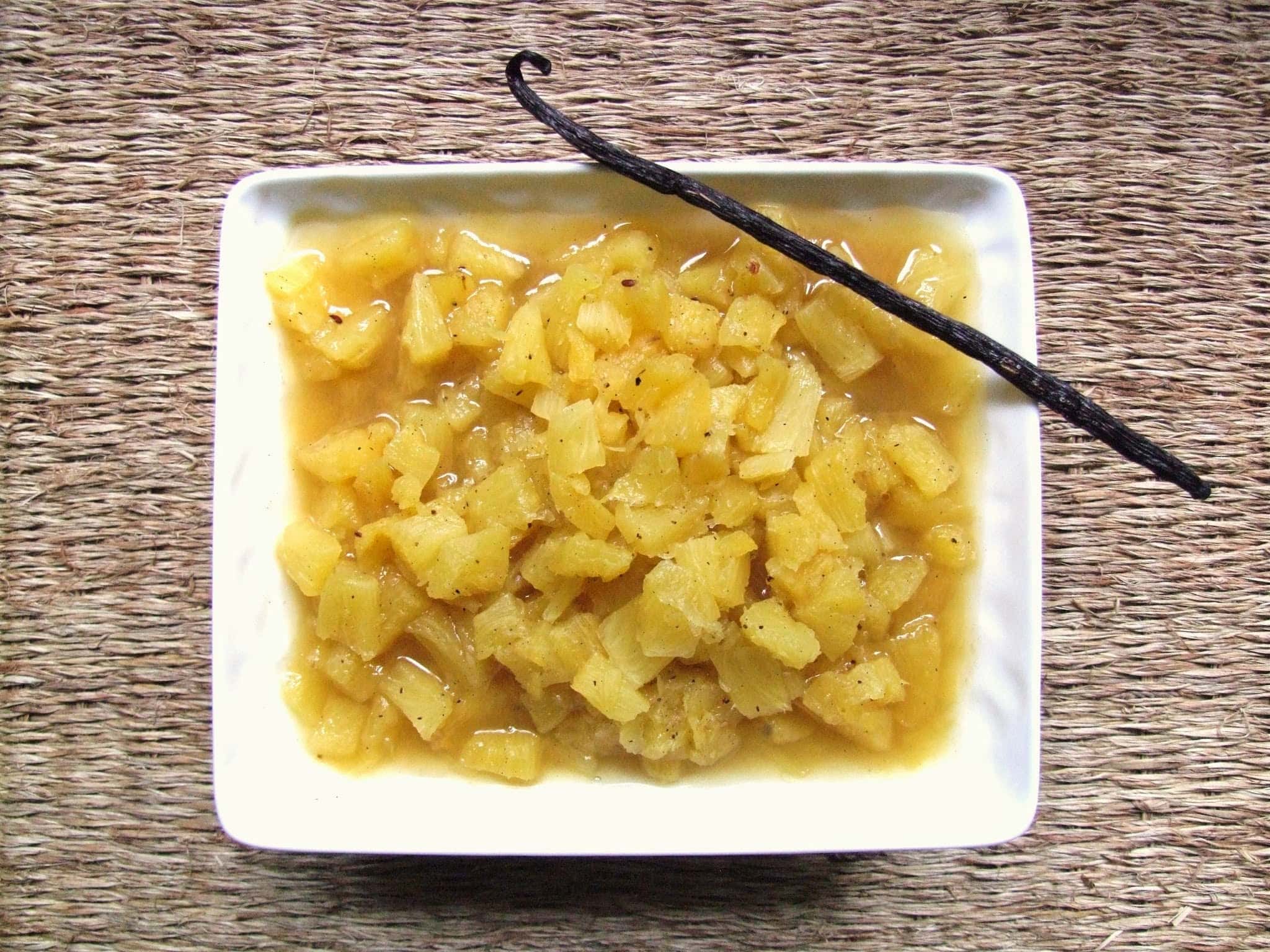 POÊLÉE D&rsquo;ANANAS À LA VANILLE