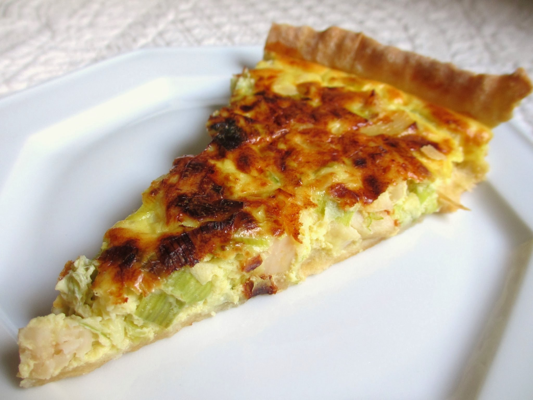 TARTE AUX NOIX DE SAINT-JACQUES ET POIREAUX