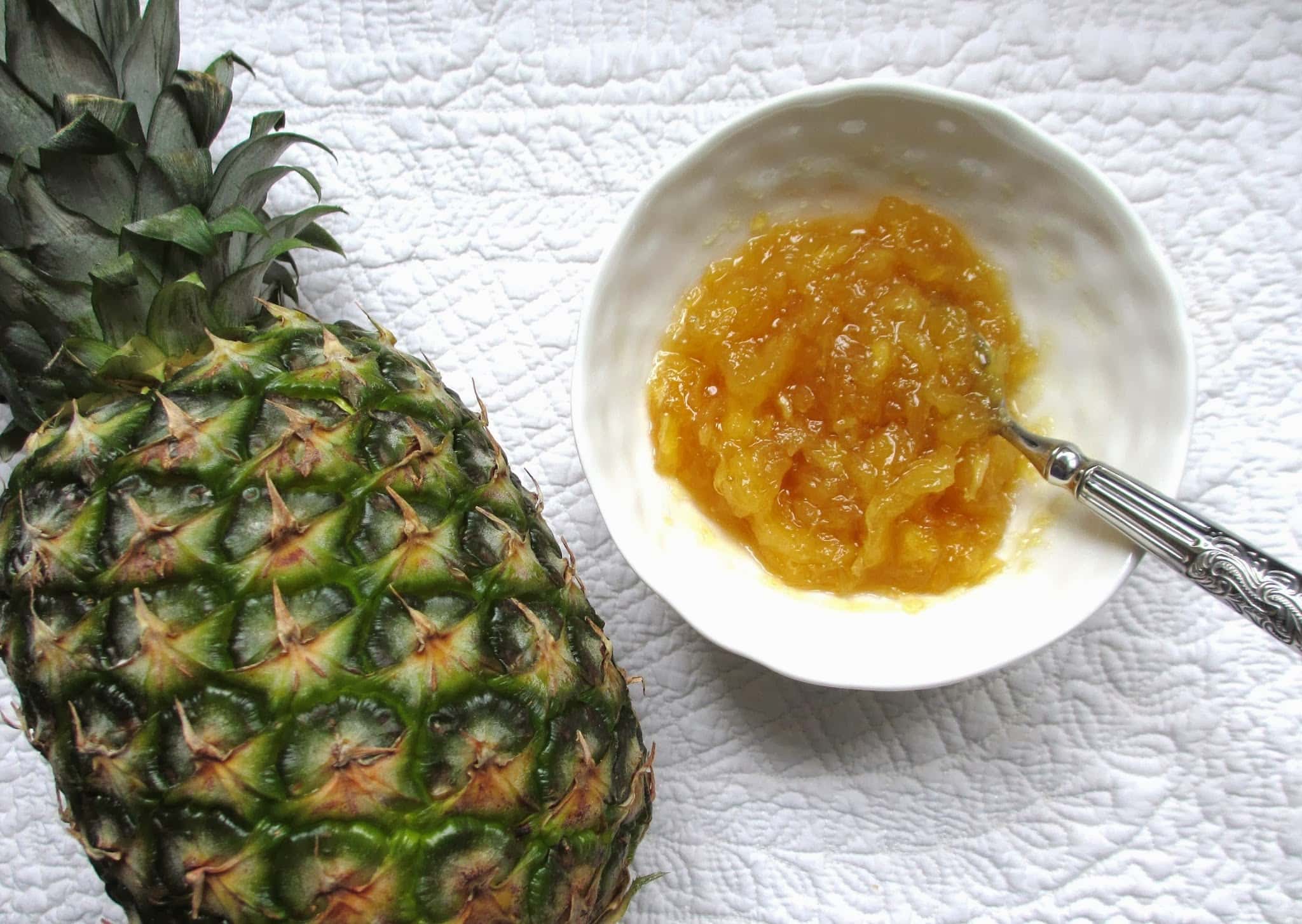 CONFITURE ALLÉGÉE D’ANANAS AU CITRON VERT