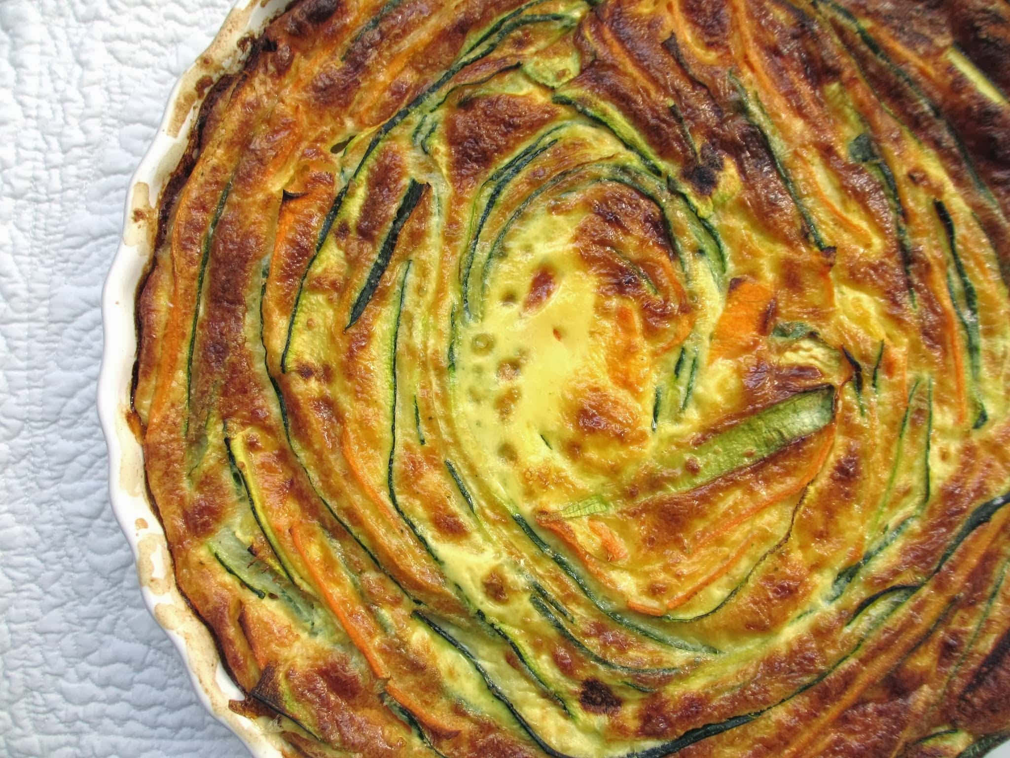 QUICHE RUBAN SANS PÂTE AUX LÉGUMES