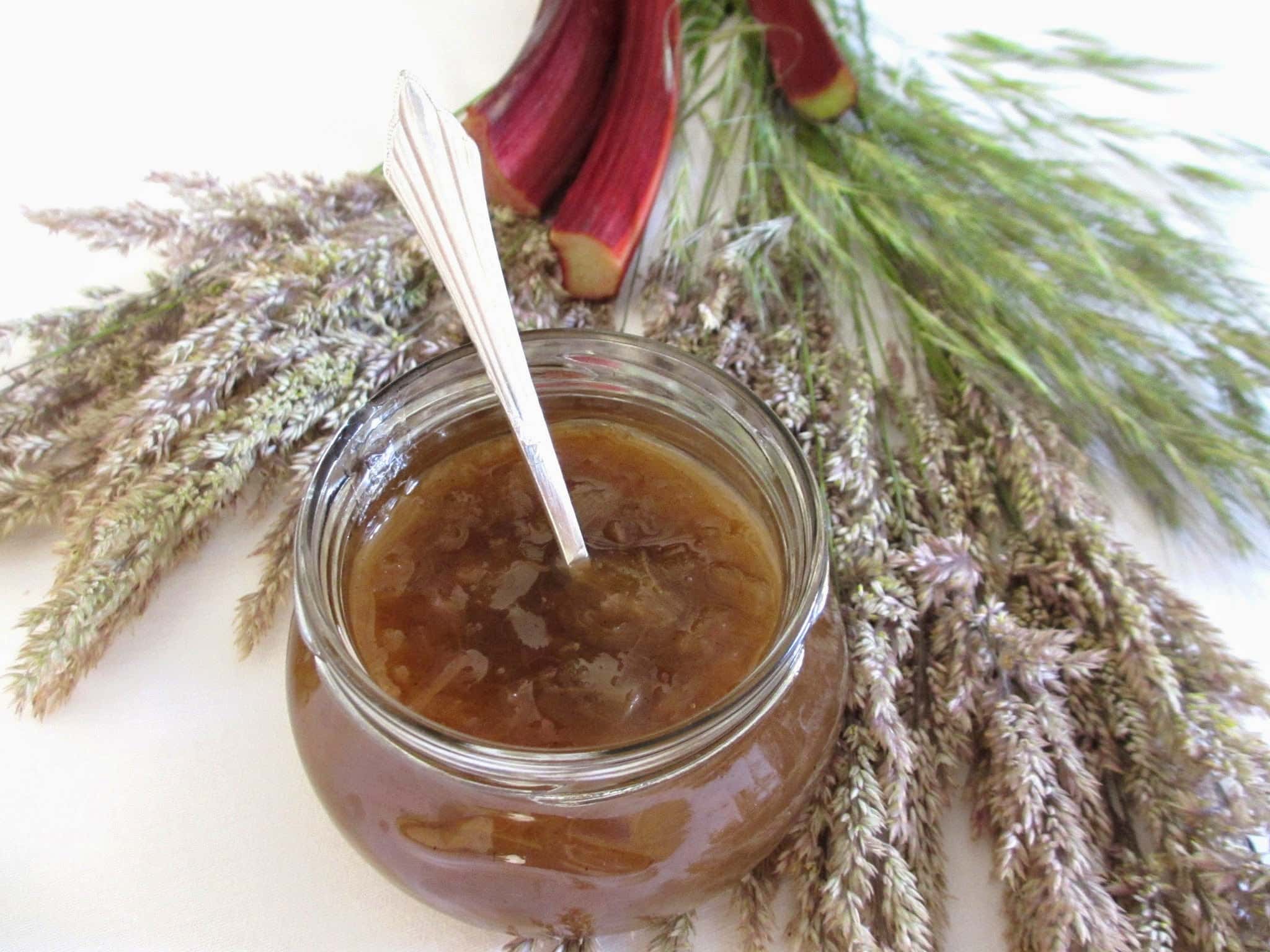 CONFITURE DE RHUBARBE À LA VANILLE