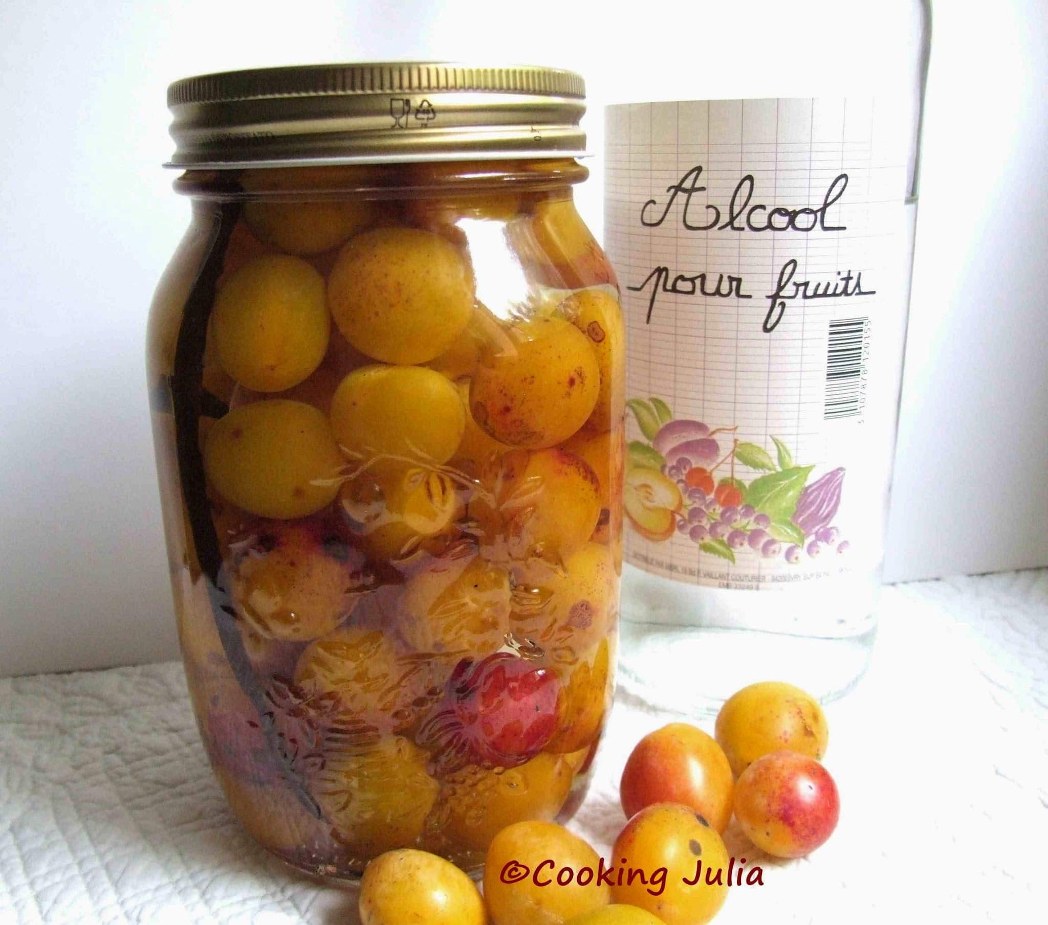 Mirabelles à l&rsquo;eau-de-vie