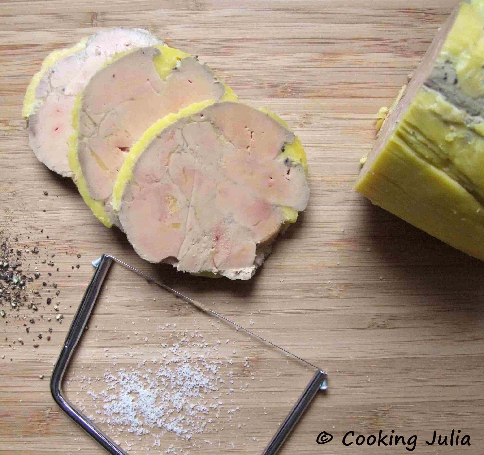 Foie gras maison à la vapeur