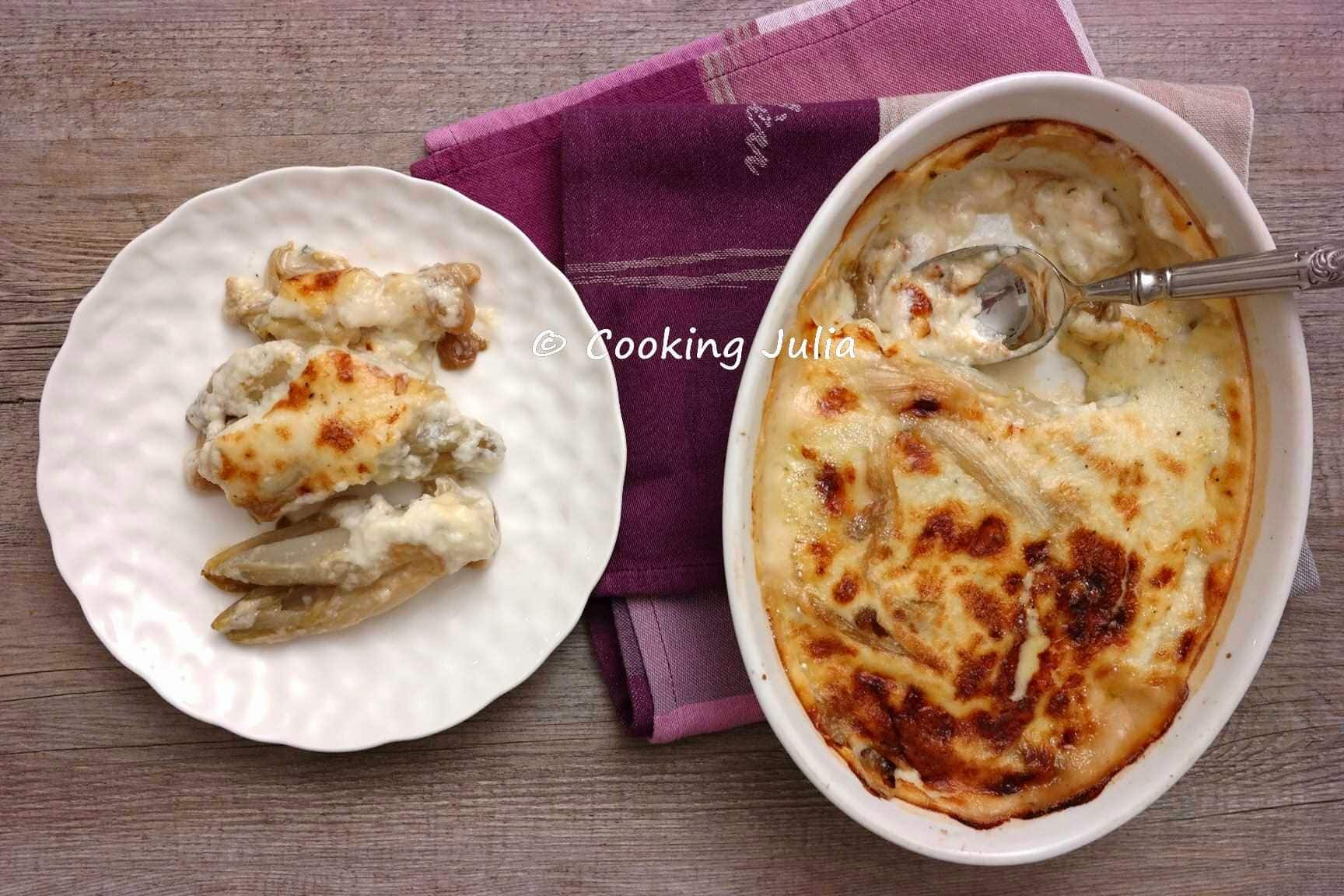 GRATIN D&rsquo;ENDIVES AU BLEU