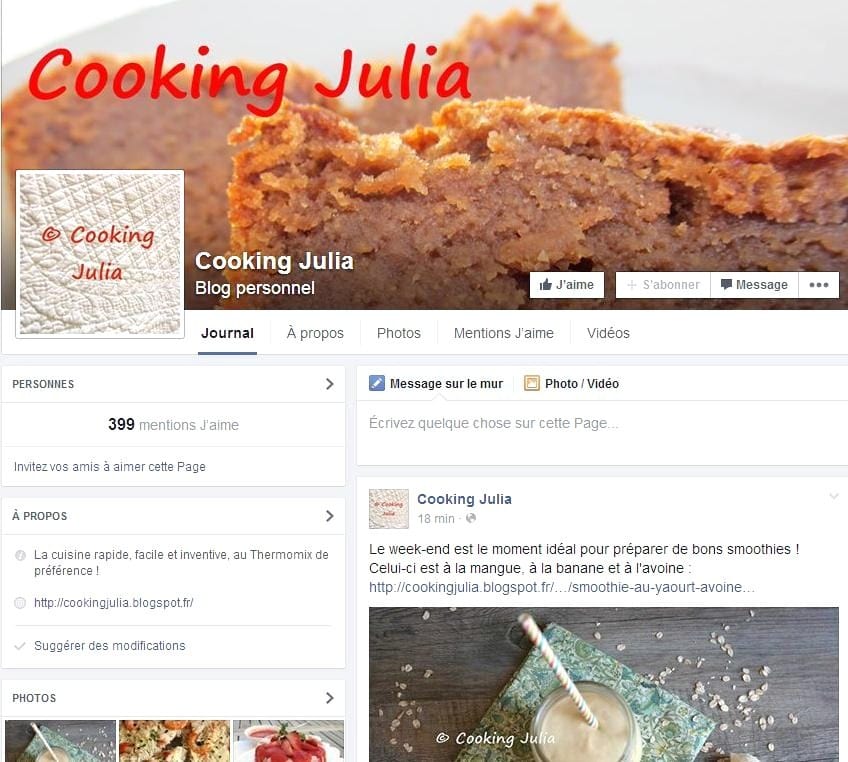 COOKING JULIA SUR FACEBOOK
