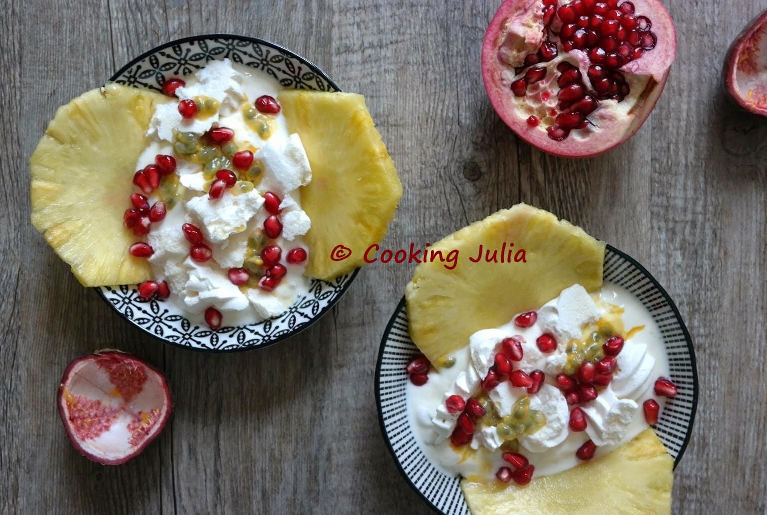 COUPE DE YAOURT AUX FRUITS TROPICAUX
