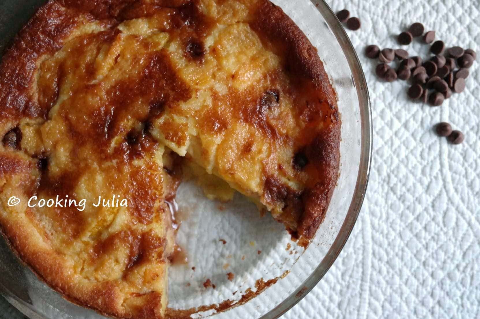 CLAFOUTIS AUX ORANGES ET PÉPITES DE CHOCOLAT