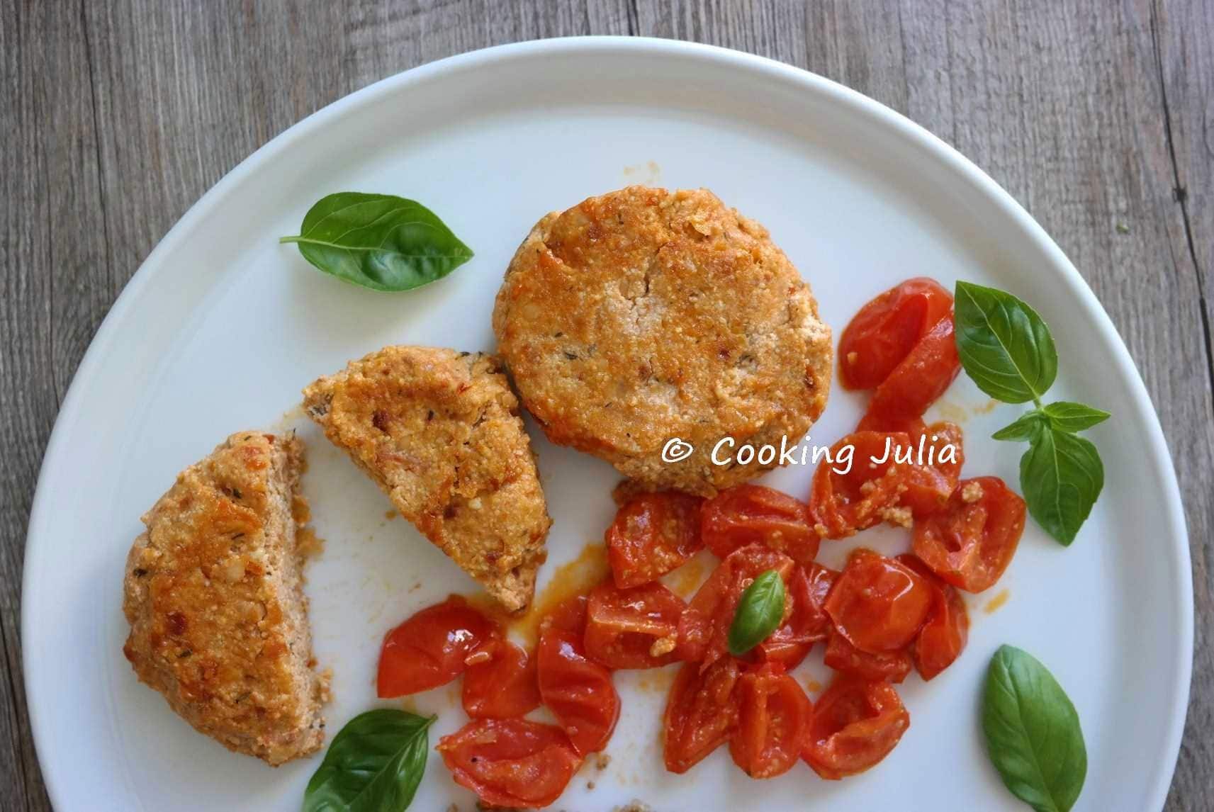 GALETTES DE TOFU À LA PROVENÇALE