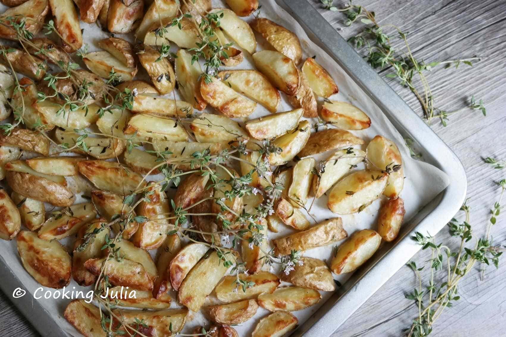 POMMES DE TERRE AU FOUR À LA FLEUR DE THYM