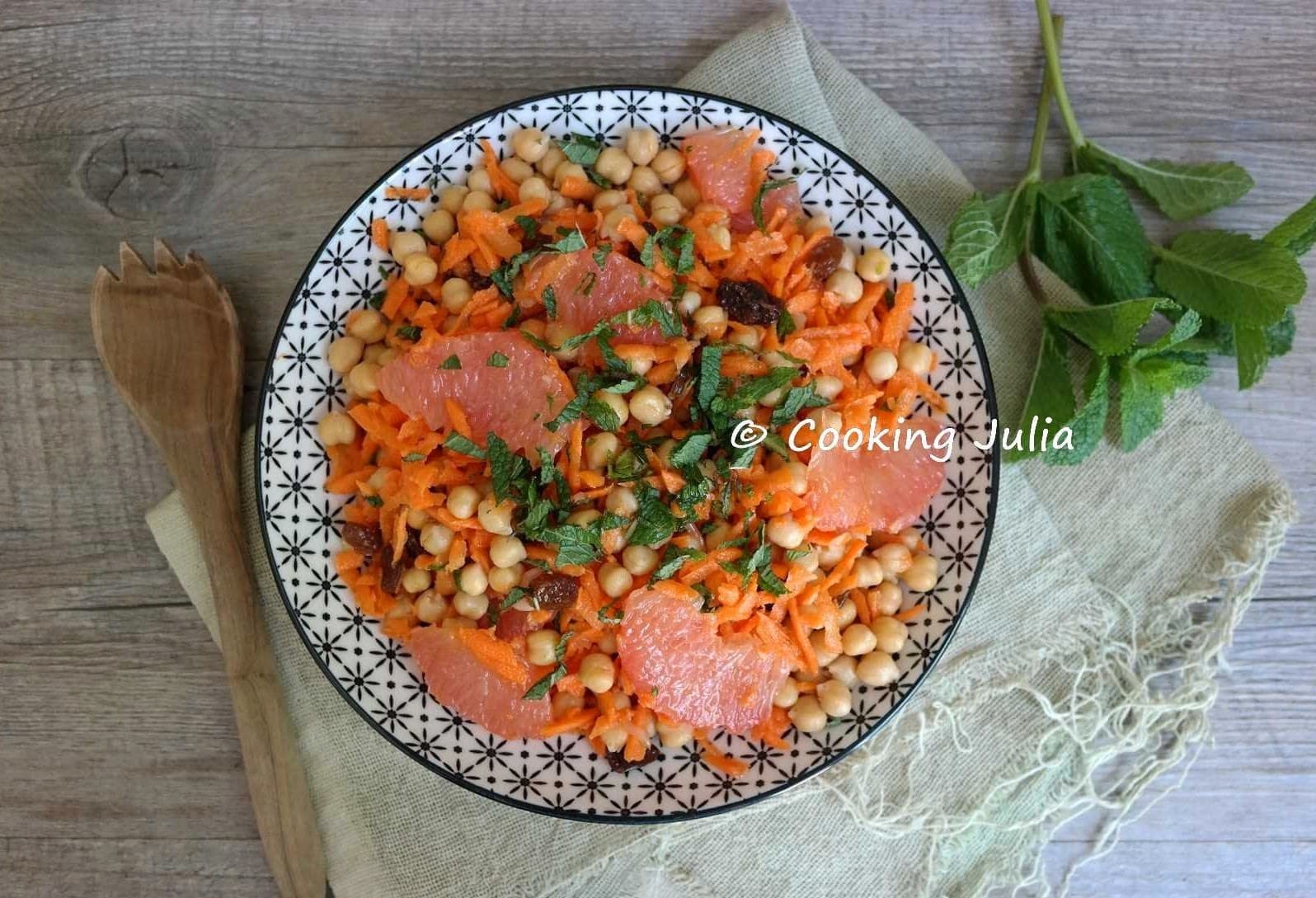 SALADE MAROCAINE AUX POIS CHICHES