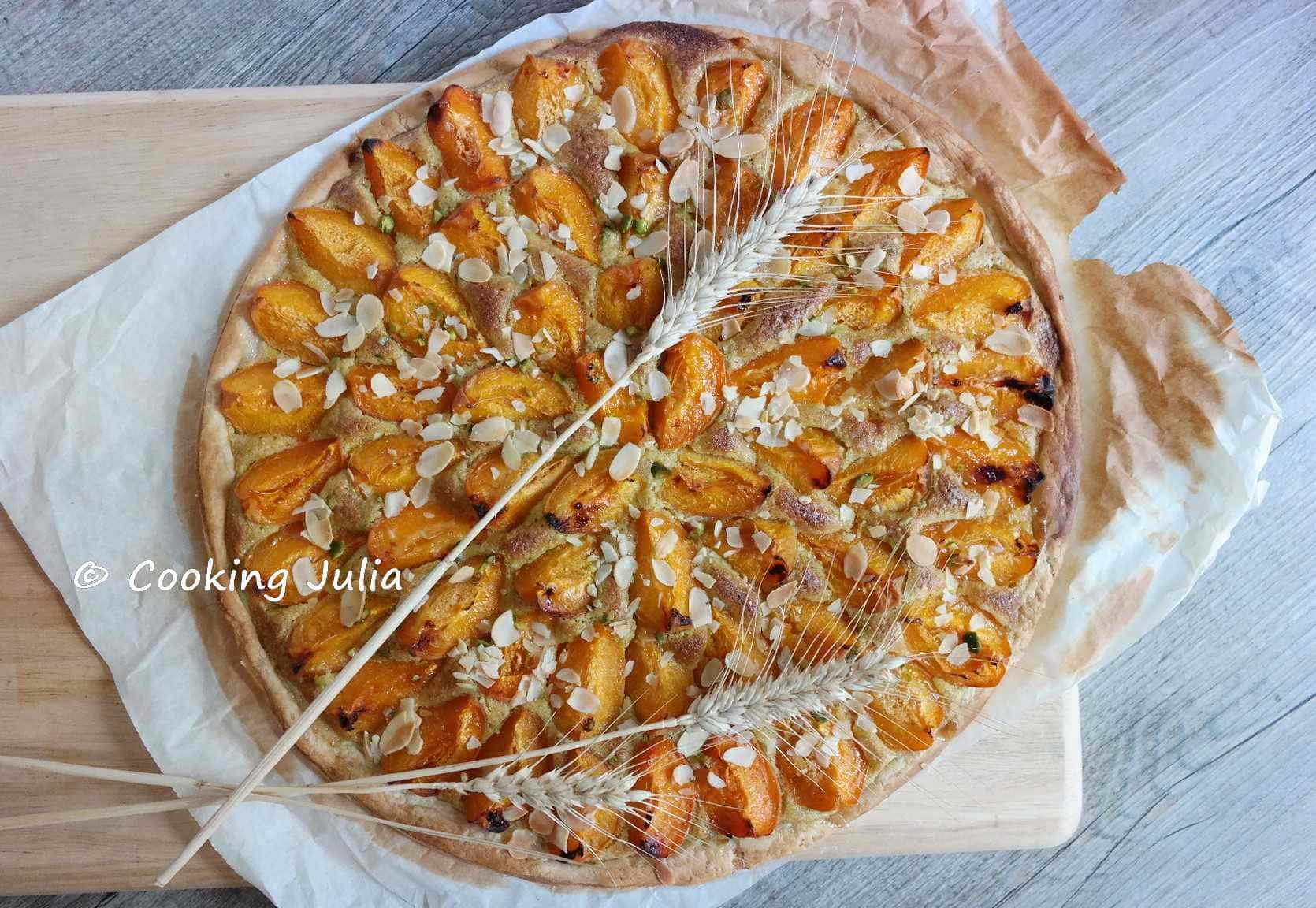 TARTE FINE ABRICOT-PISTACHE