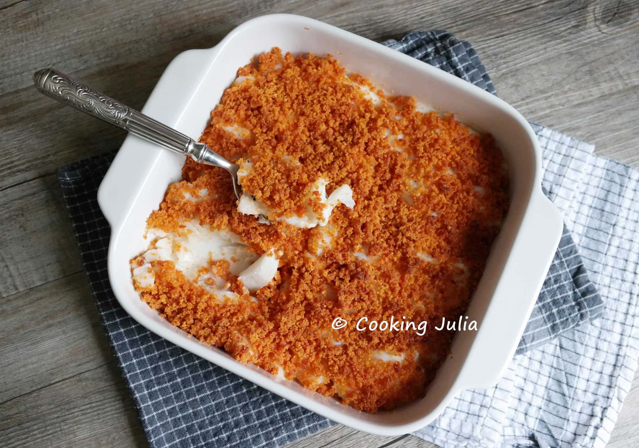 CABILLAUD ET SON CRUMBLE DE CHORIZO