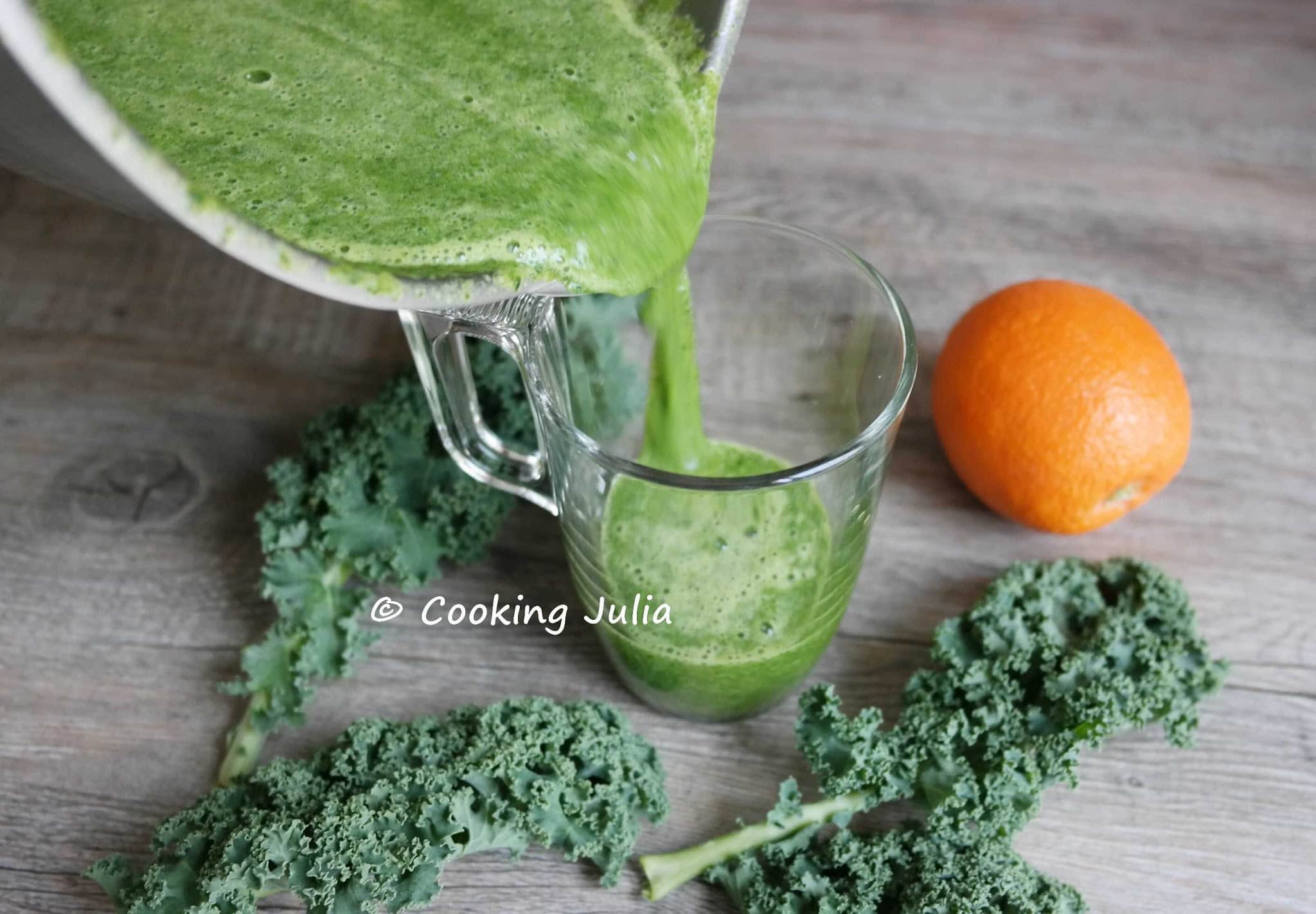 GREEN SMOOTHIE ALCALINISANT AU KALE