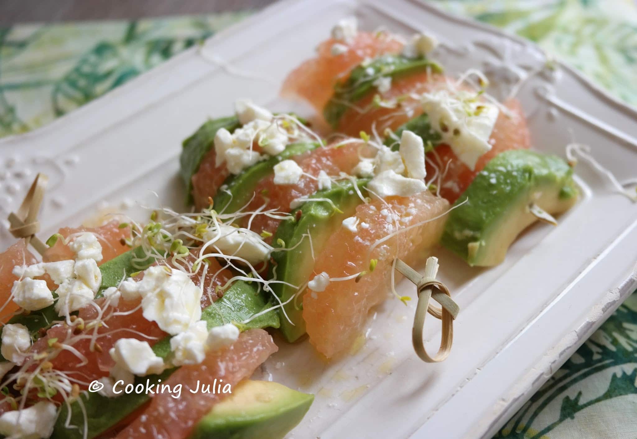 BROCHETTES FRAÎCHEUR À LA FETA