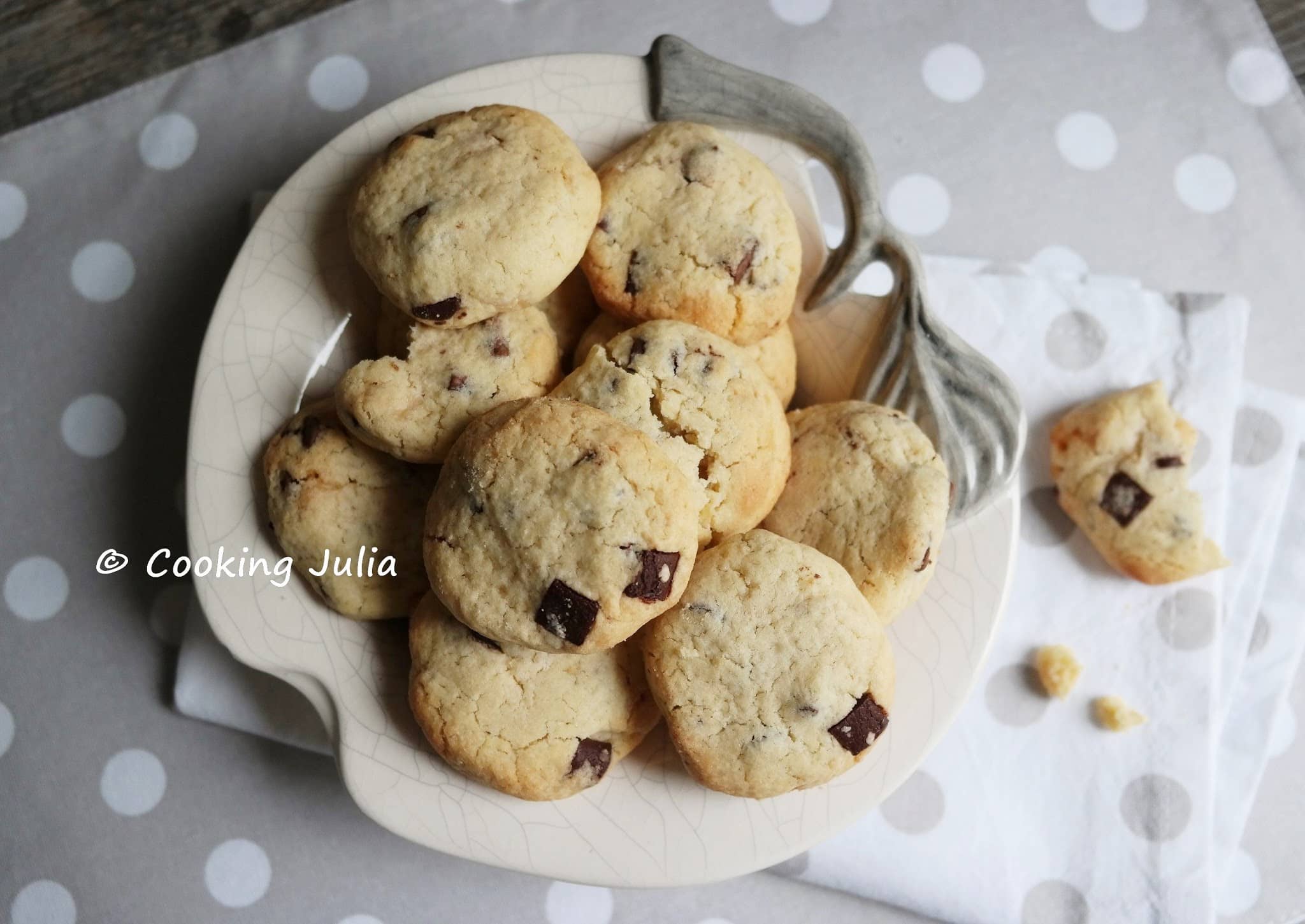 COOKIES AU BEURRE DE COCO ET PÉPITES DE CHOCOLAT