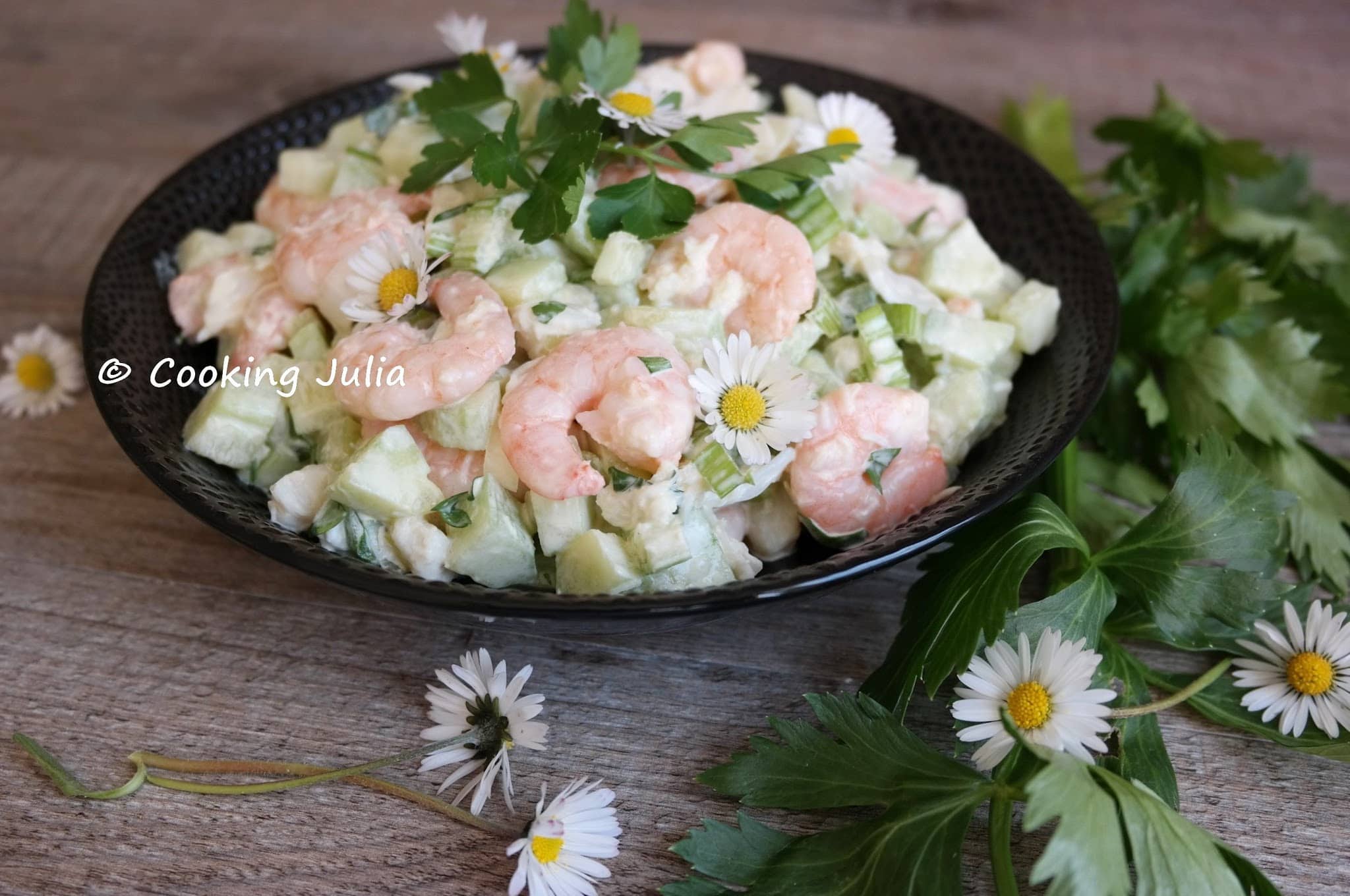 SALADE CROQUANTE EN ROSE ET VERT