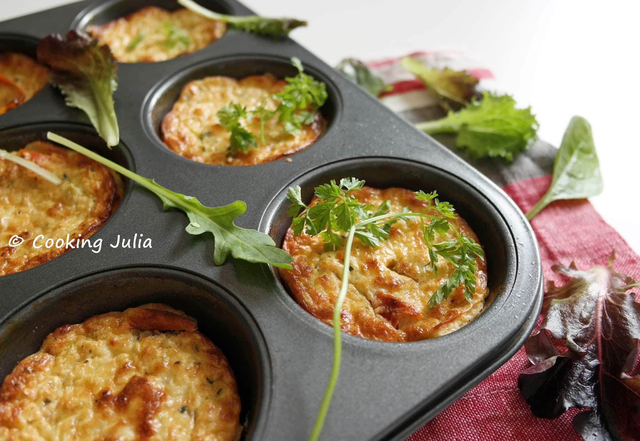 PETITS CLAFOUTIS QUINOA, CHÈVRE ET LÉGUMES