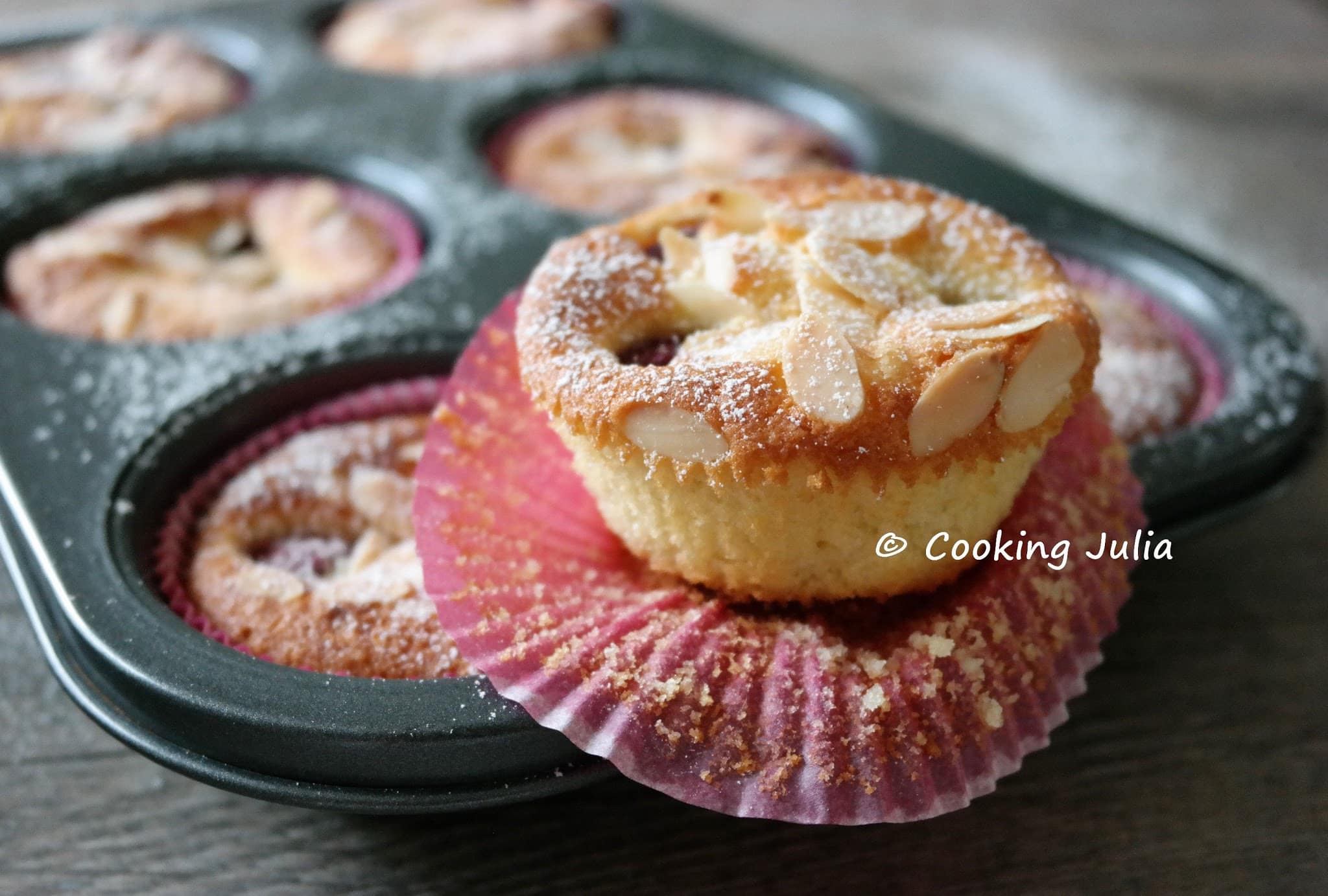 MUFFINS FRAMBOISES-AMANDE