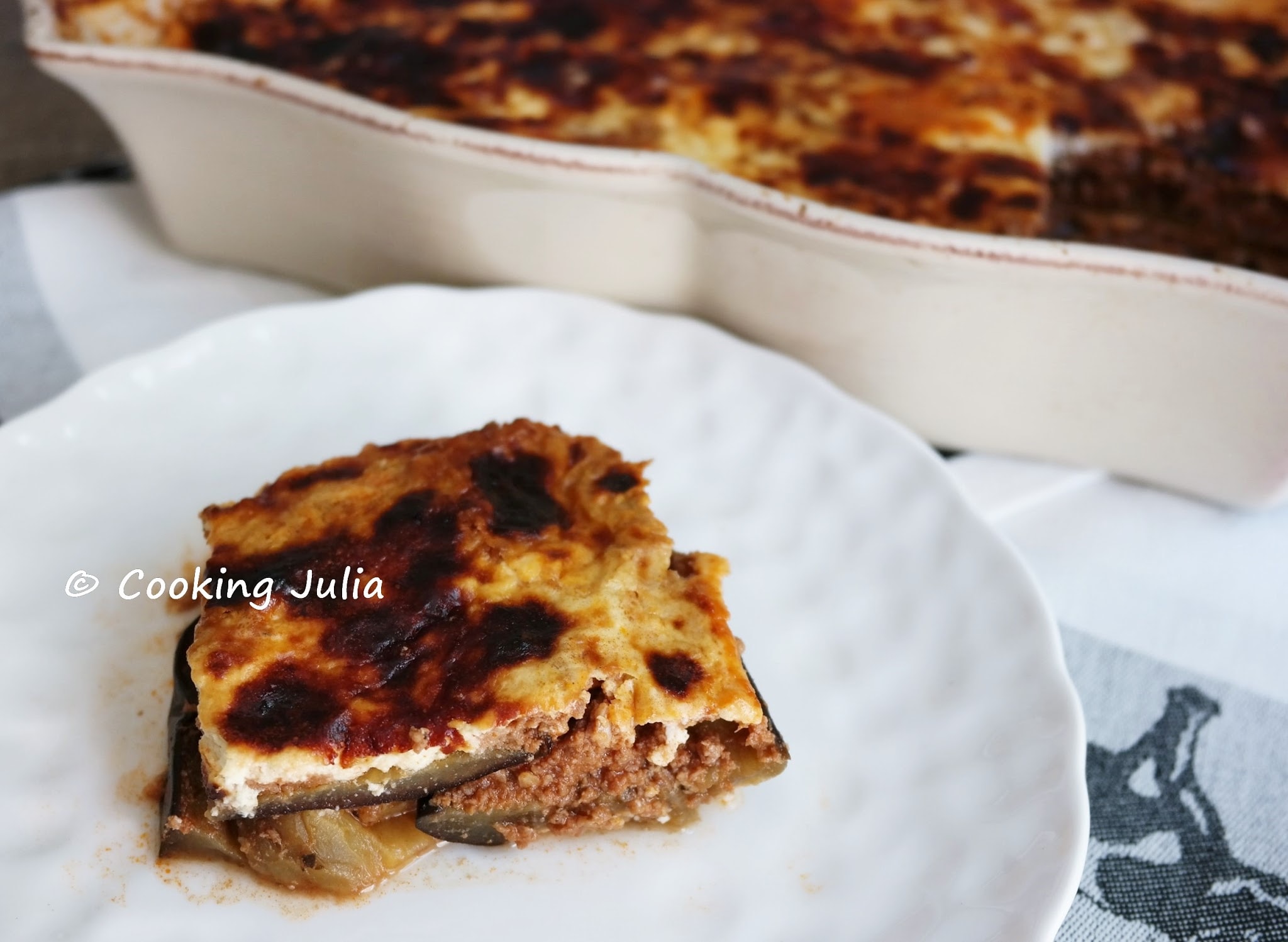 MOUSSAKA LÉGÈRE AU BŒUF