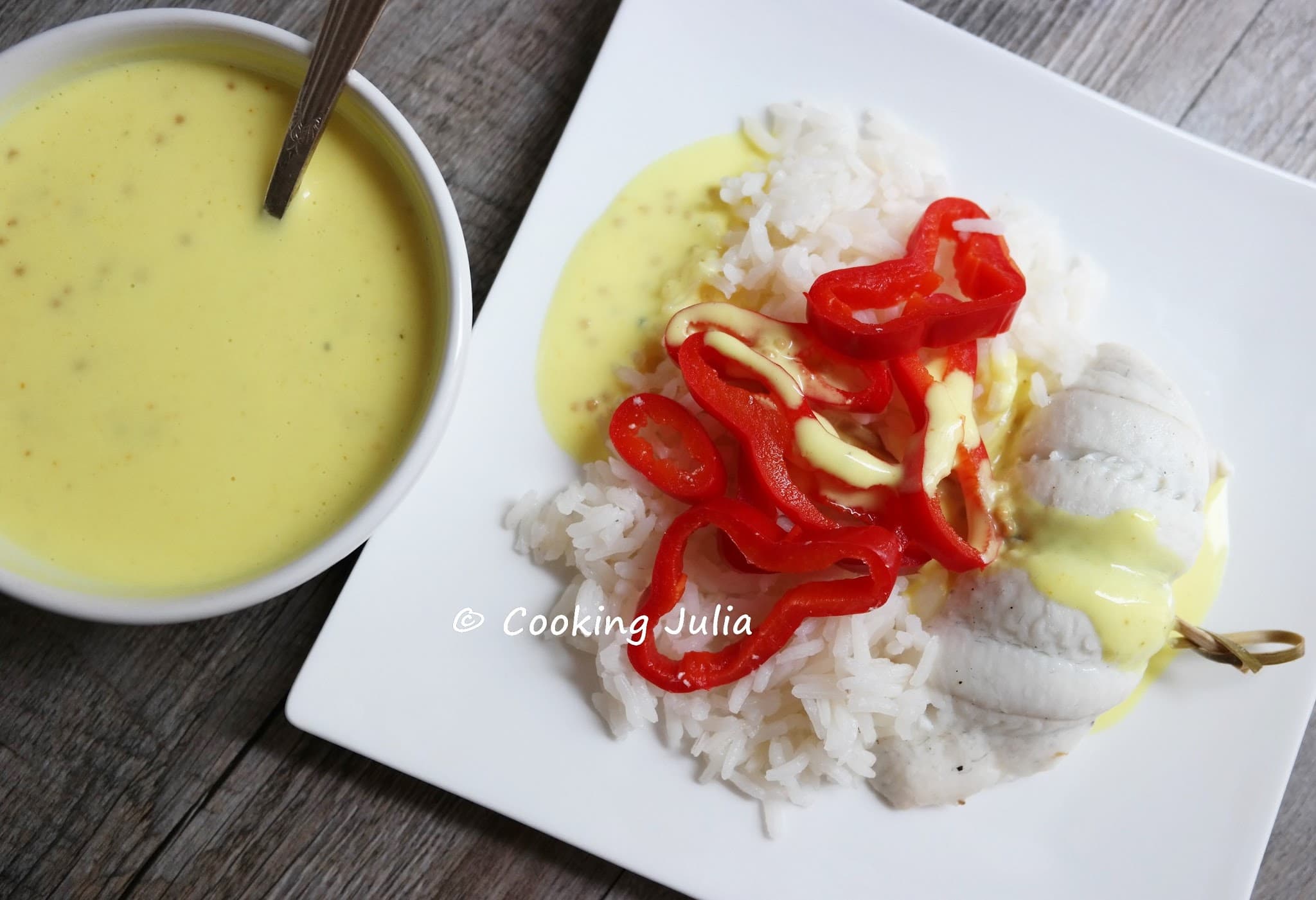 FILETS DE CARRELET SAUCE CRÉMEUSE AU CURCUMA