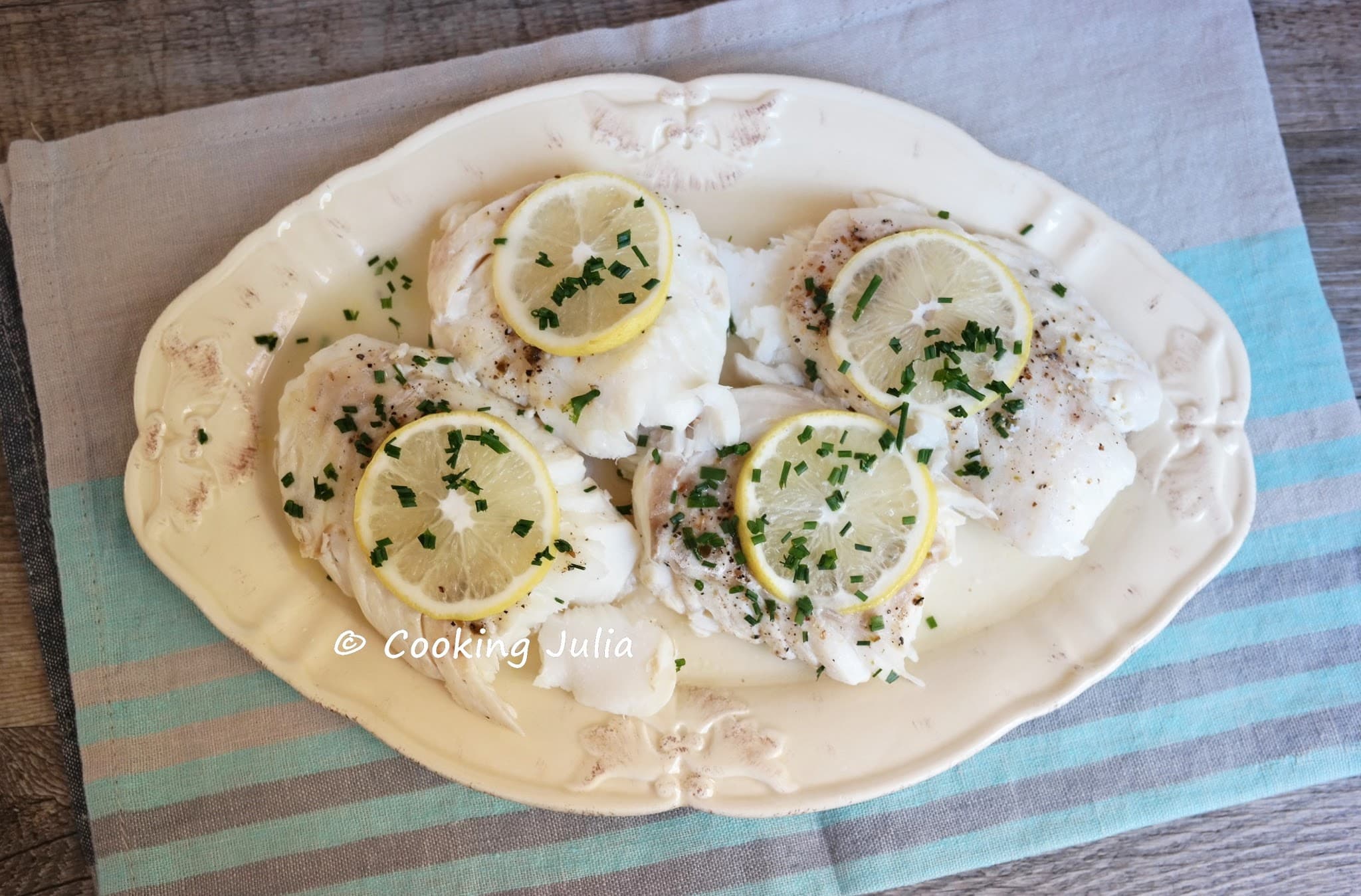 PAPILLOTES DE CABILLAUD AU CITRON