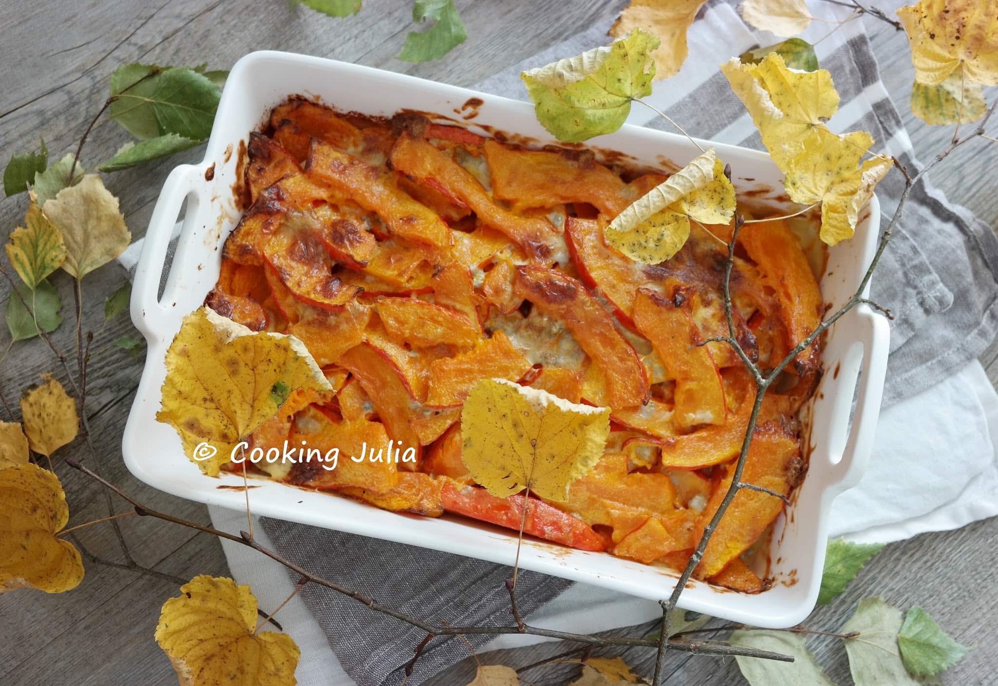 GRATIN DE POTIMARRON AU GORGONZOLA