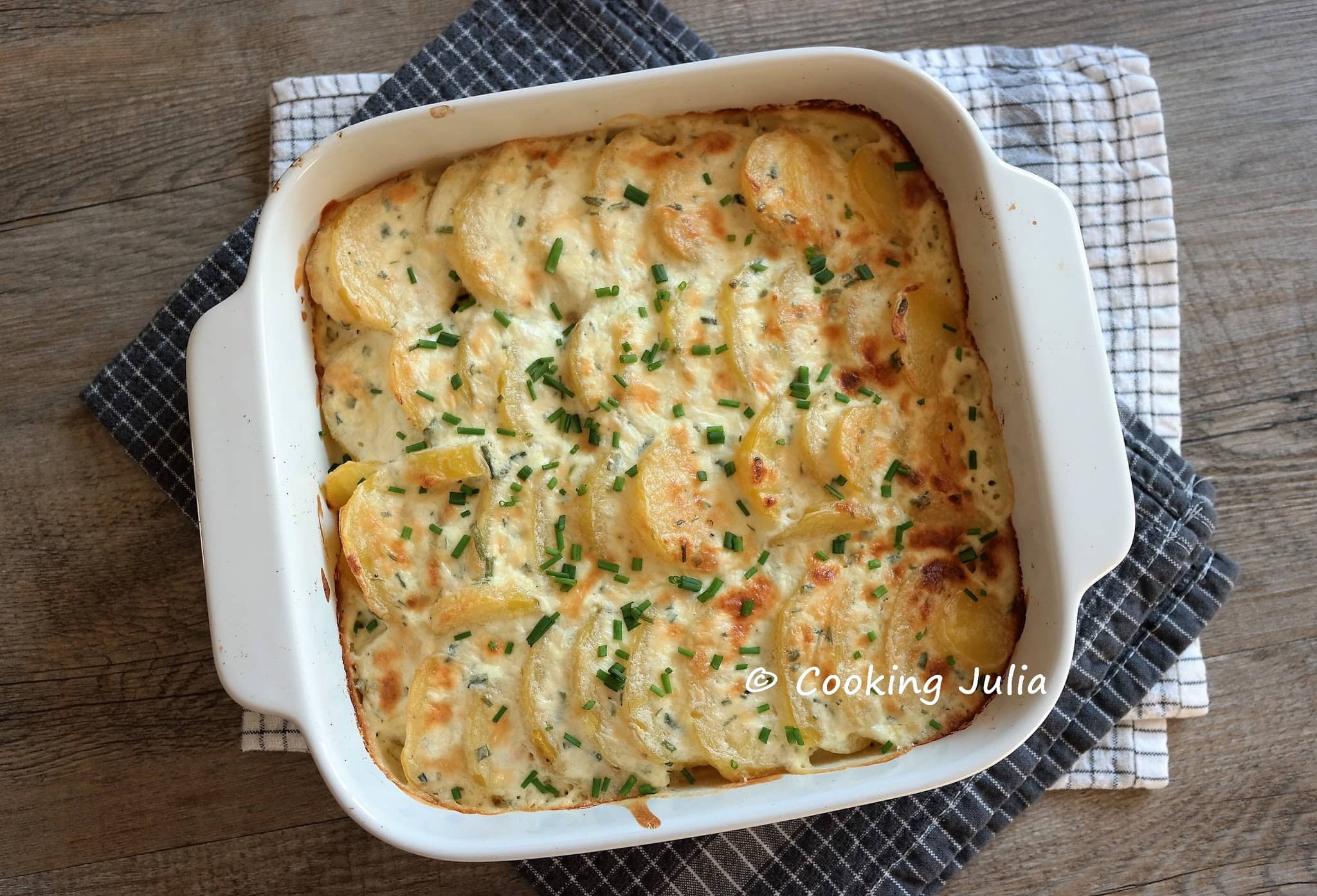 Gratin de pommes de terre au Boursin