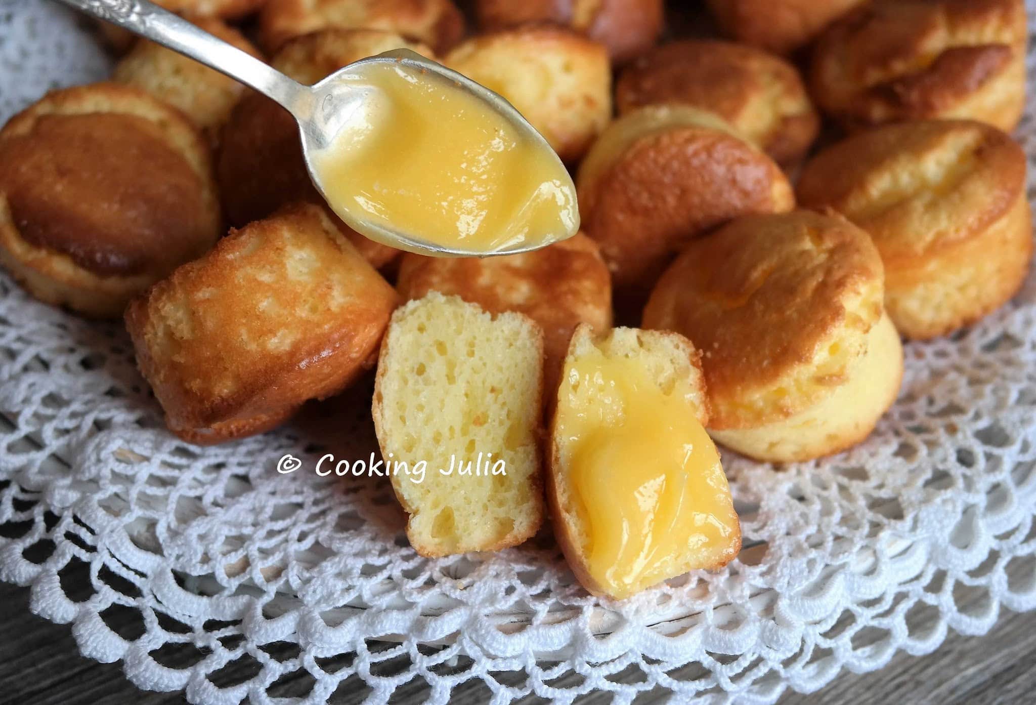 MINI-MUFFINS MOELLEUX AU LEMON CURD