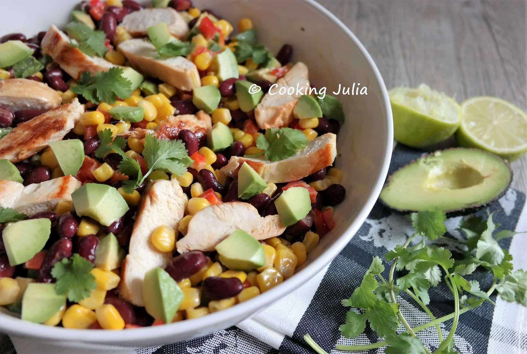 SALADE MEXICAINE AU POULET
