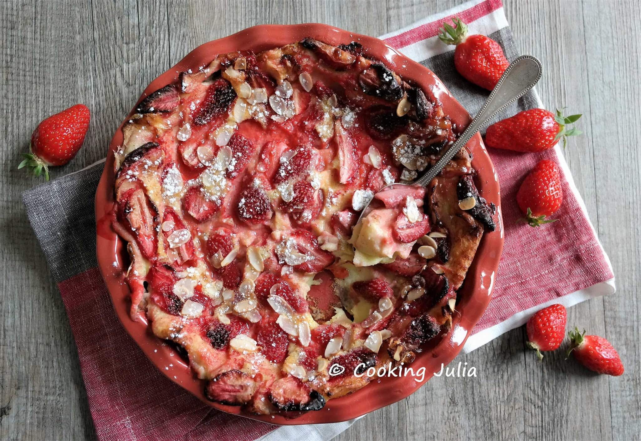 Clafoutis aux fraises
