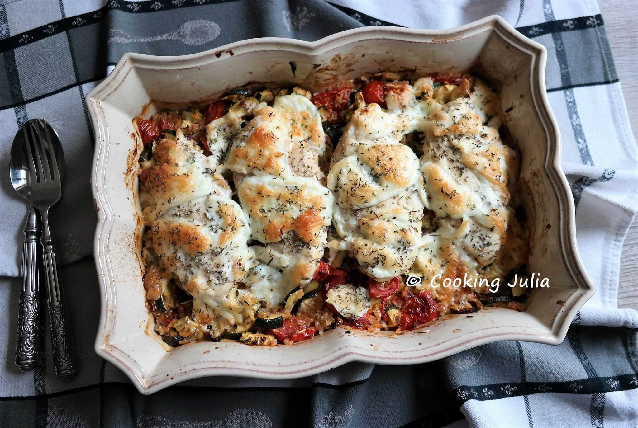 POULET À L’ITALIENNE, UN PLAT COMPLET GOURMAND ET LÉGER !