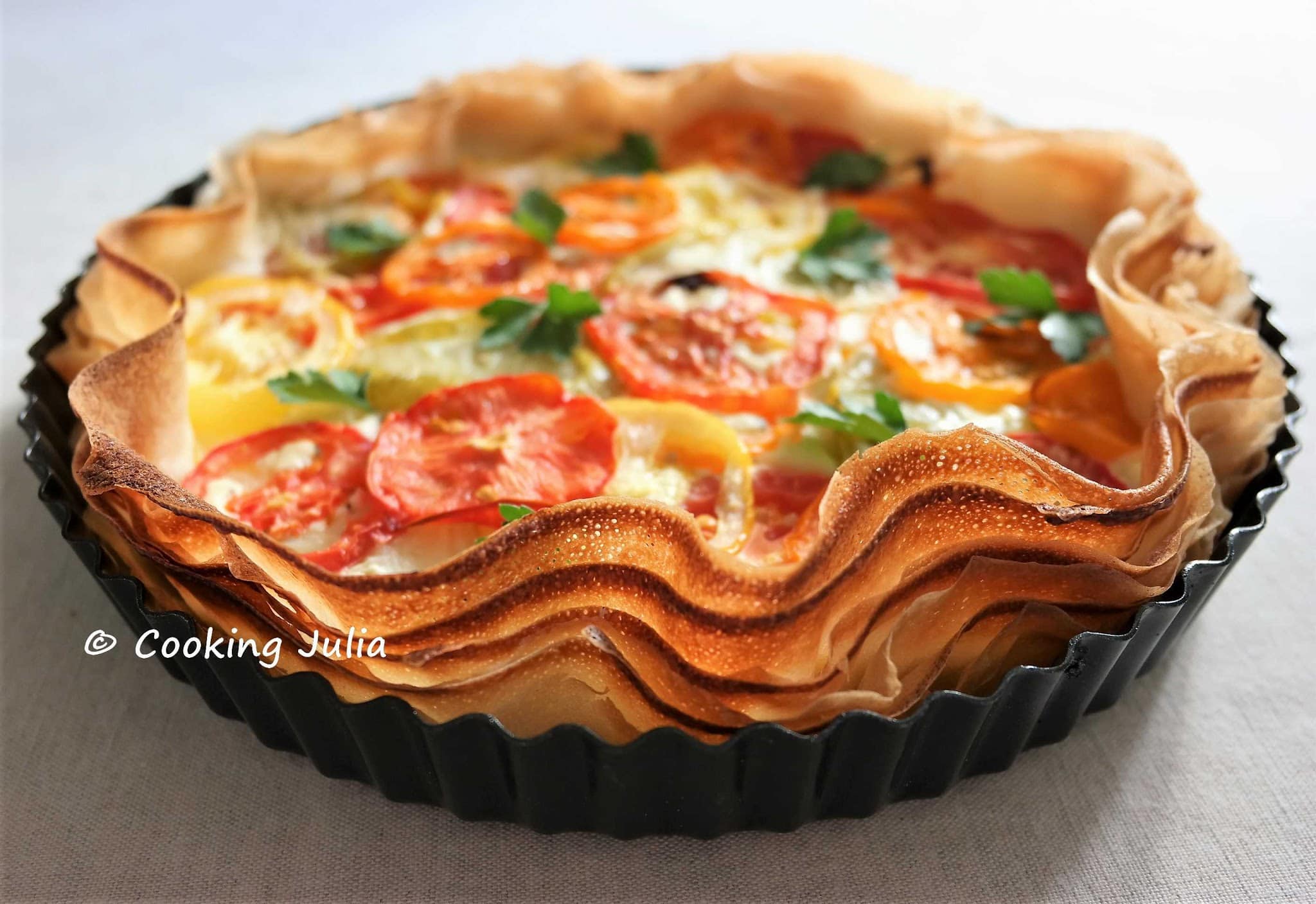 TARTE FROU-FROU AUX TOMATES ET À LA FETA
