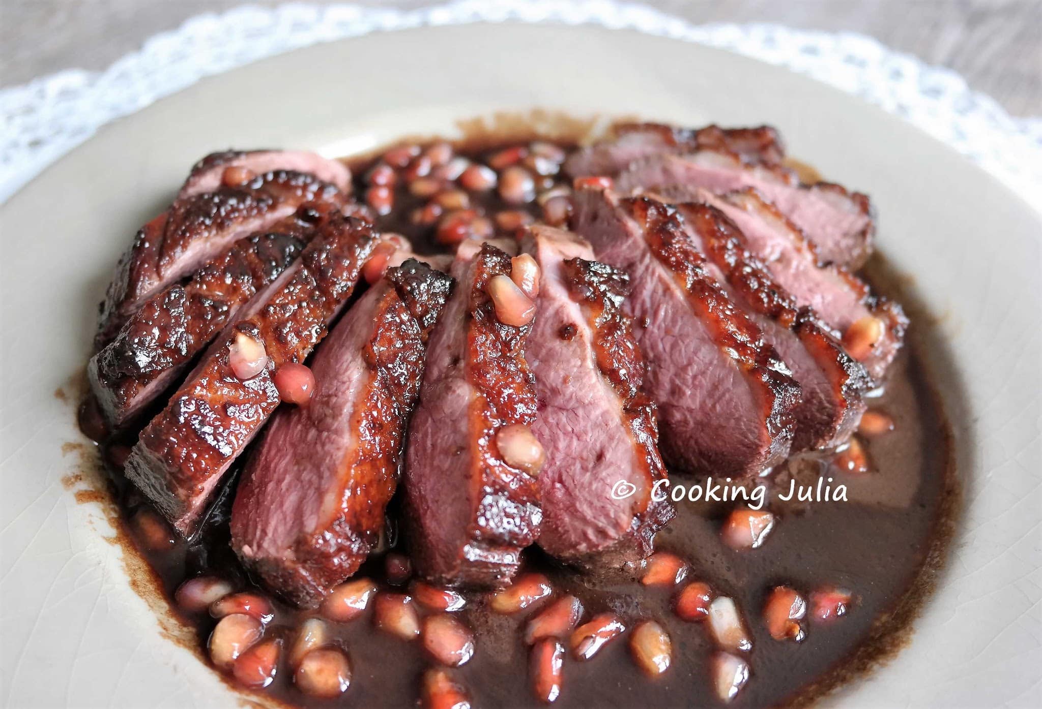 MAGRET DE CANARD SAUCE GRENADE
