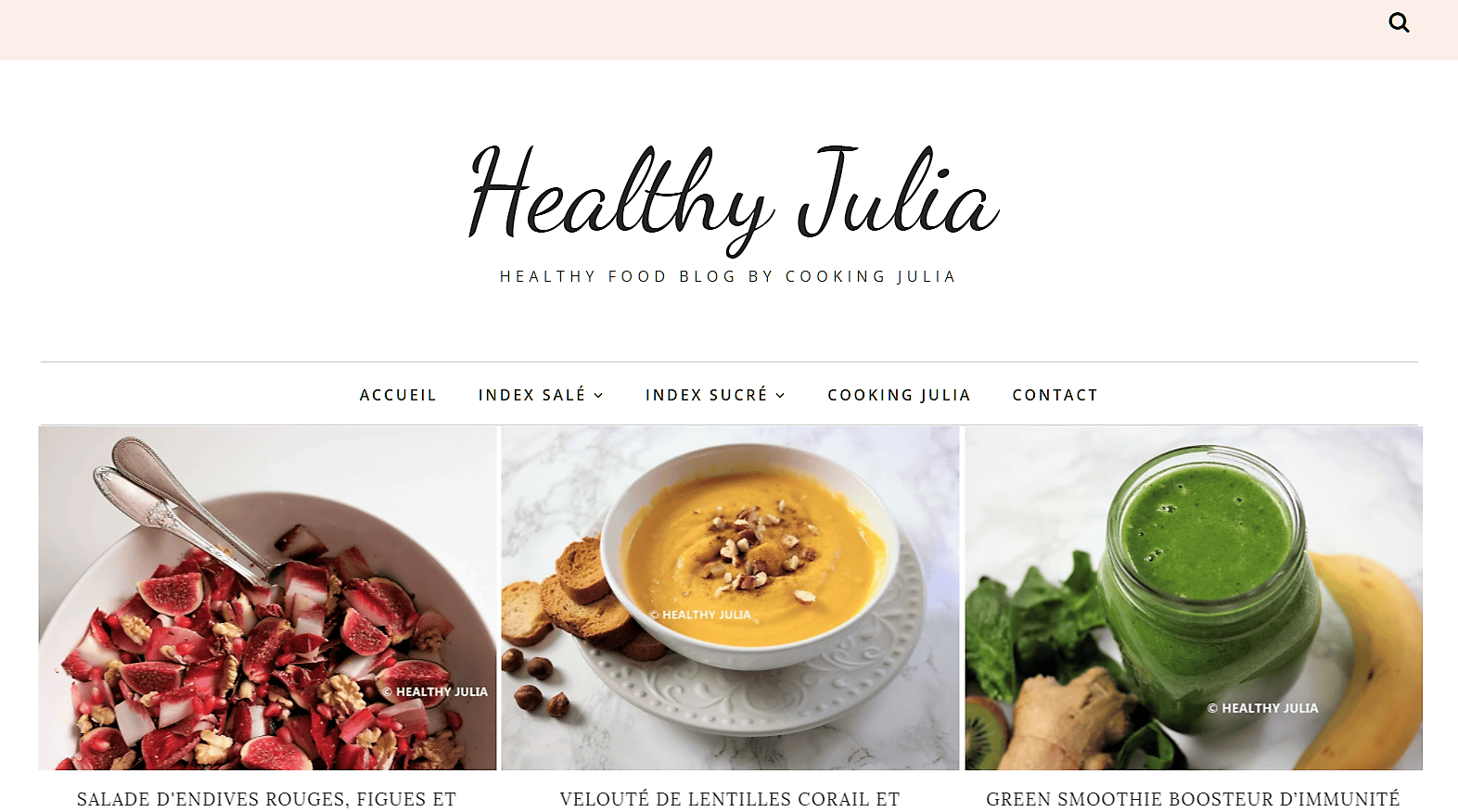 LANCEMENT DE MON NOUVEAU BLOG HEALTHY JULIA !