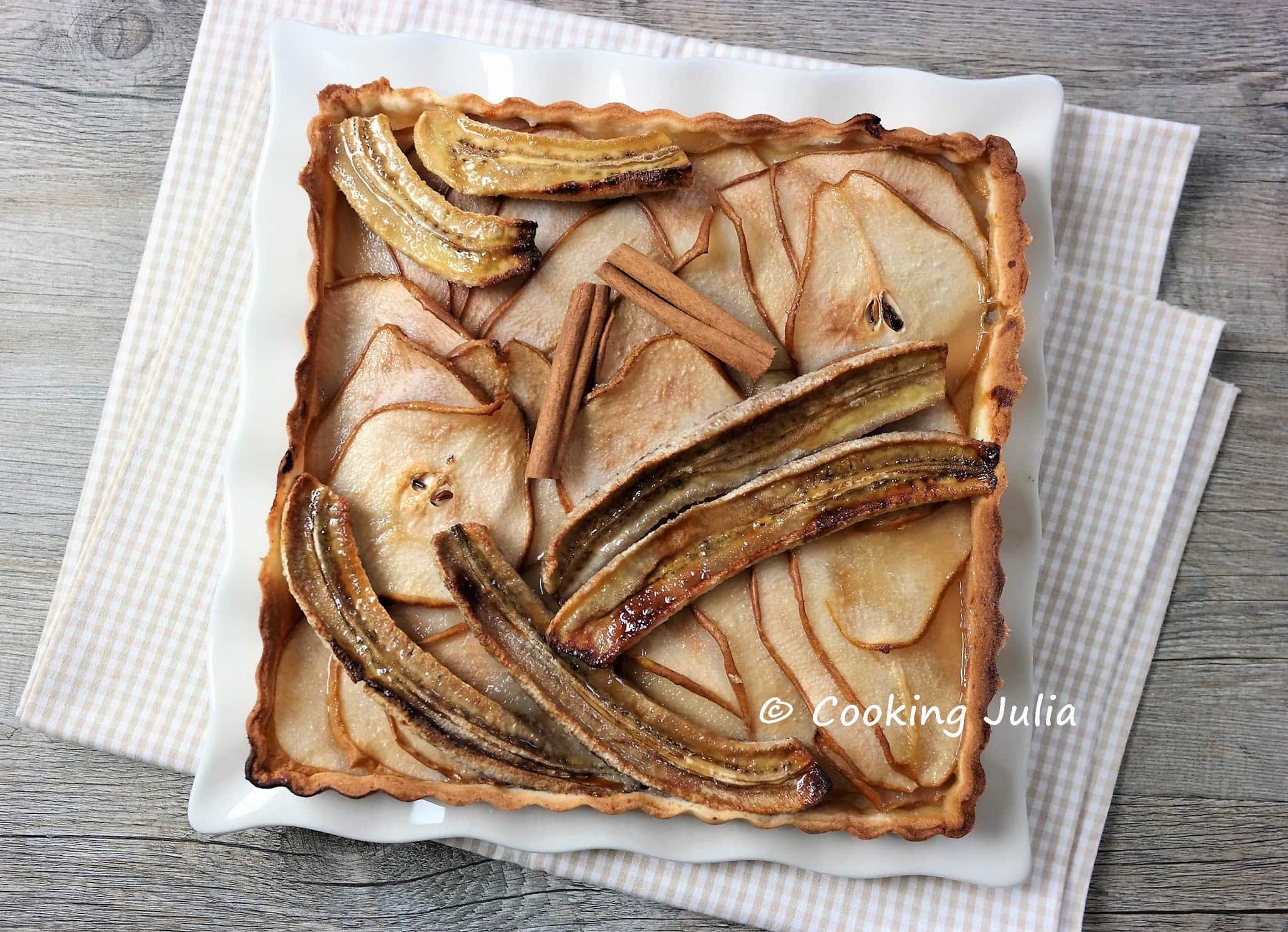 TARTE POIRES-BANANES À LA CANNELLE ET MISE À JOUR DES INDEX