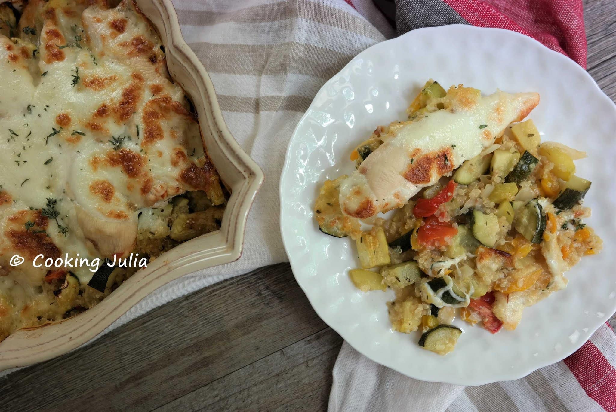 POULET  À L&rsquo;ITALIENNE, VERSION AU QUINOA