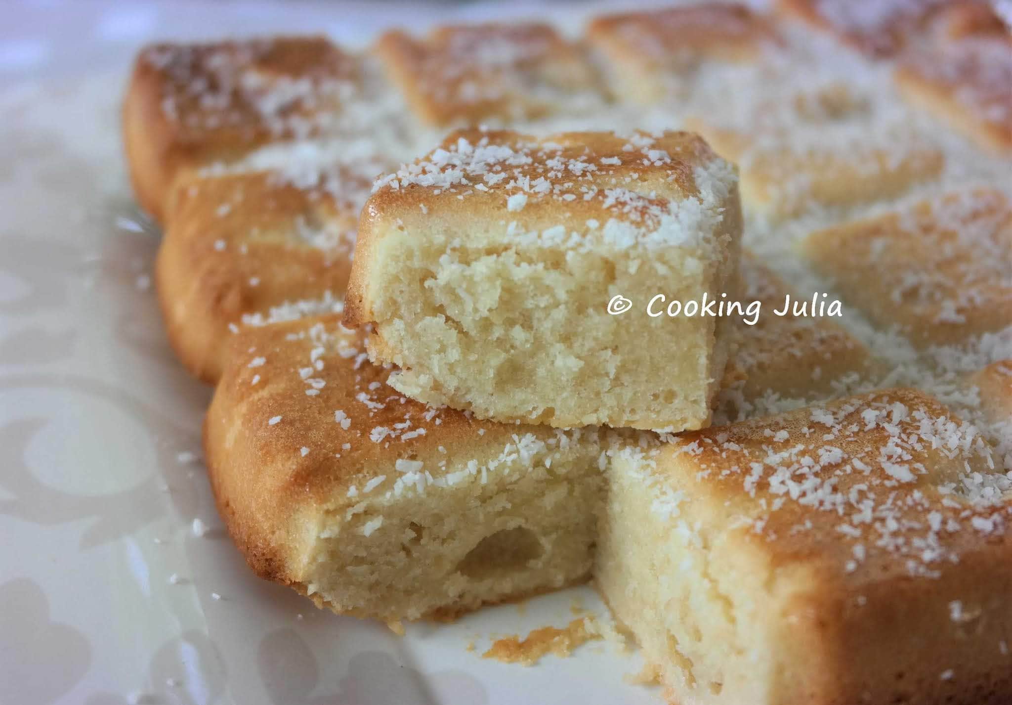 MOELLEUX AU CHOCOLAT BLANC ET NOIX DE COCO