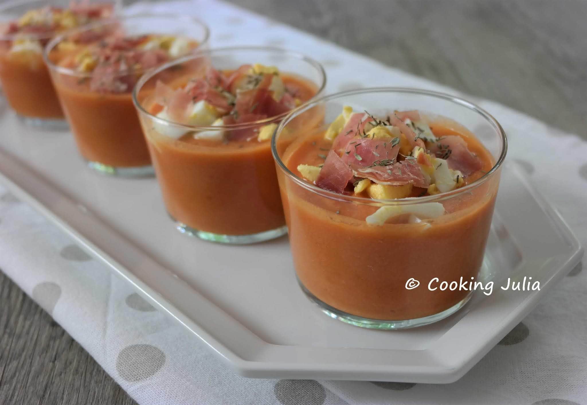 SALMOREJO, SOUPE FROIDE D&rsquo;ANDALOUSIE