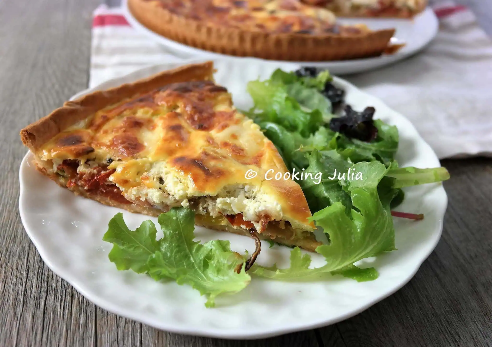 QUICHE AUX LÉGUMES RÔTIS