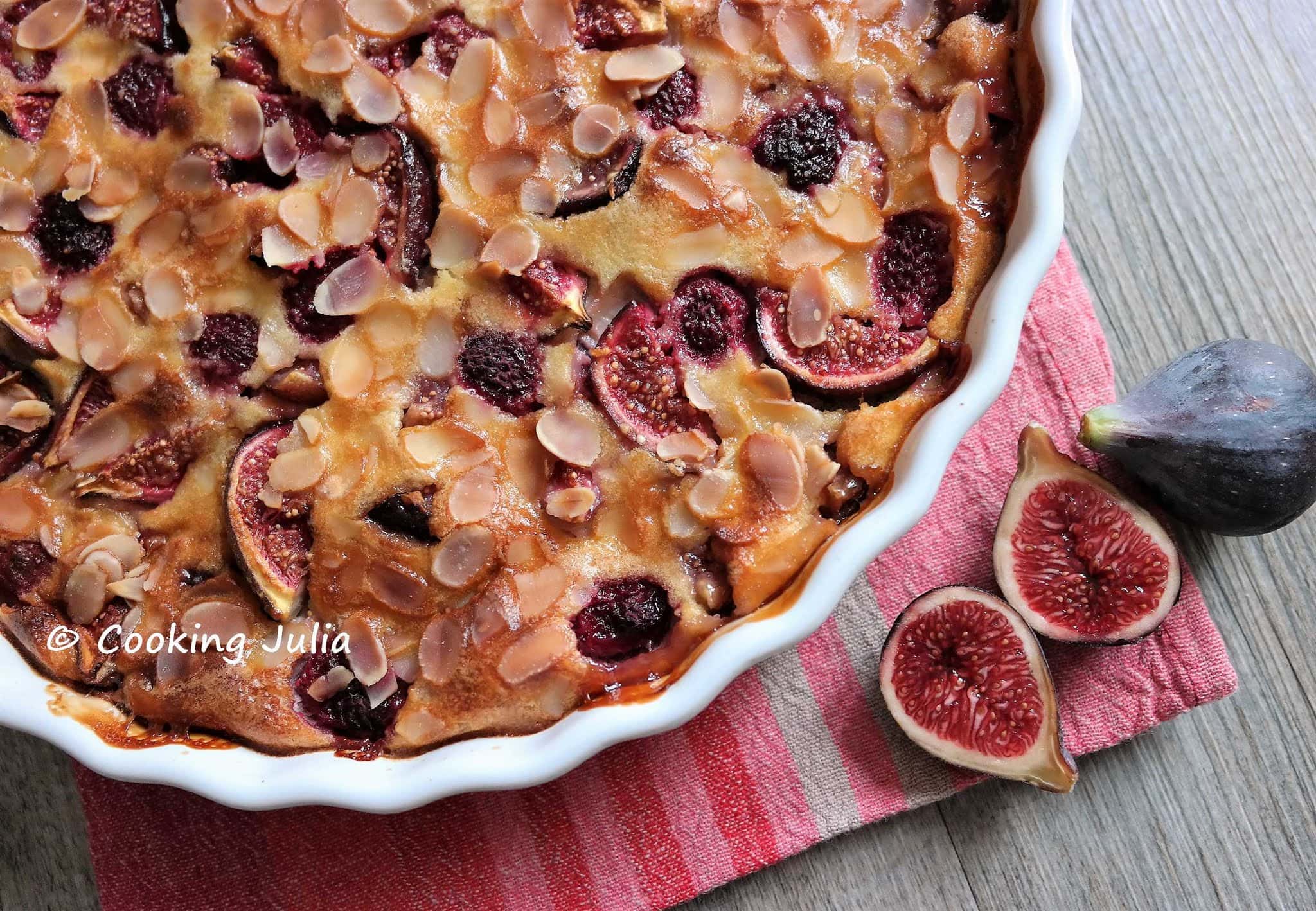 CLAFOUTIS FIGUES-FRAMBOISES À L&rsquo;AMANDE