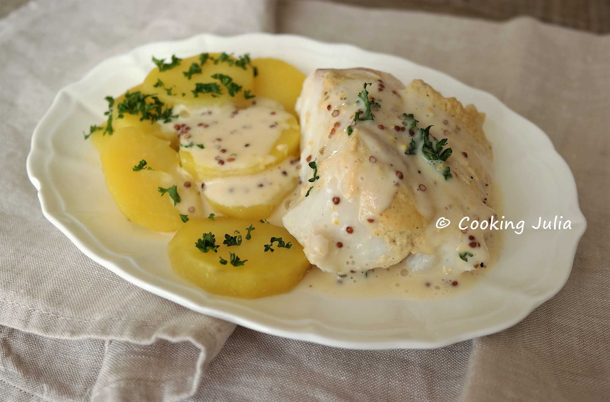 POISSON À LA DIJONNAISE