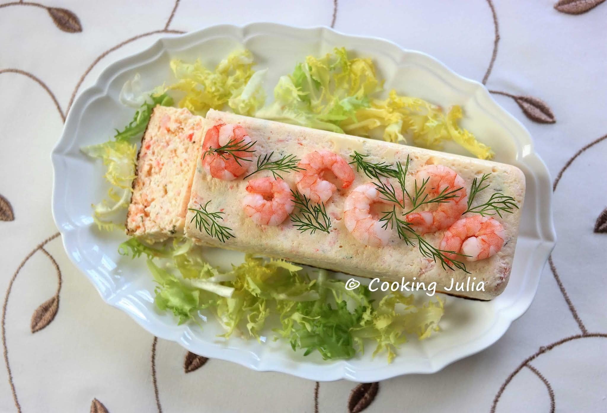 TERRINE DE CREVETTES ET SAUMON FUMÉ