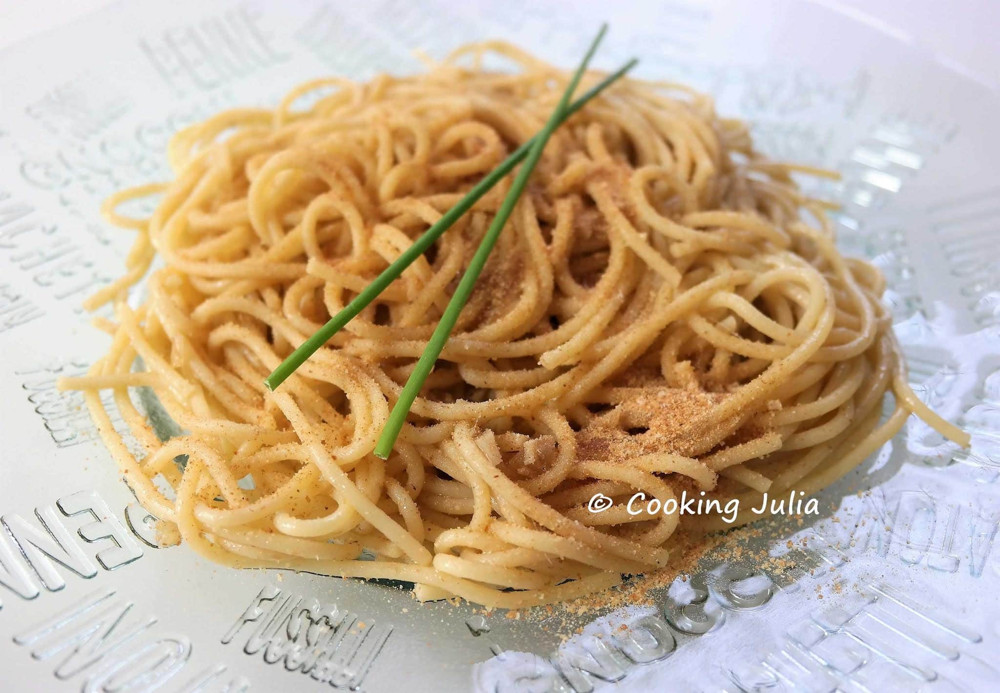 PÂTES À LA CHAPELURE (PASTA CON LA MOLLICA)