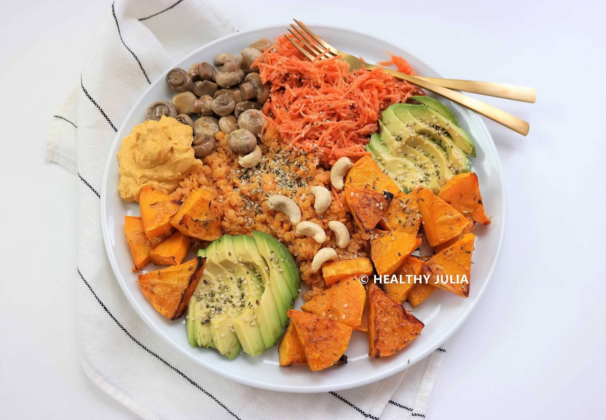VEGGIE PLATE AUX LENTILLES CORAIL ET BUTTERNUT