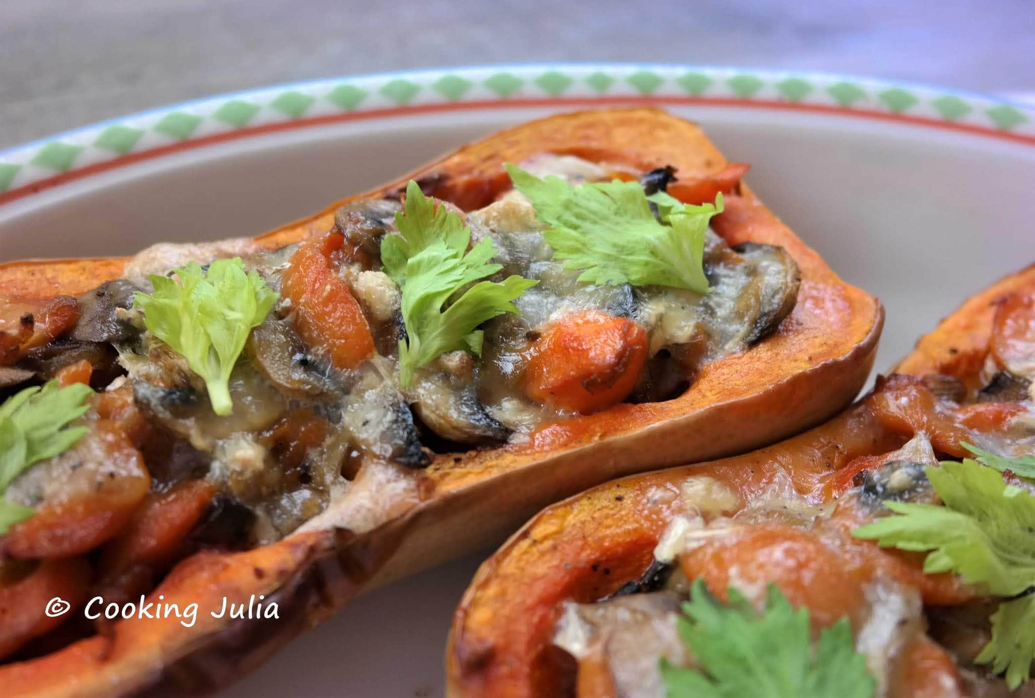 BUTTERNUT FARCIE AU BRIE TRUFFÉ