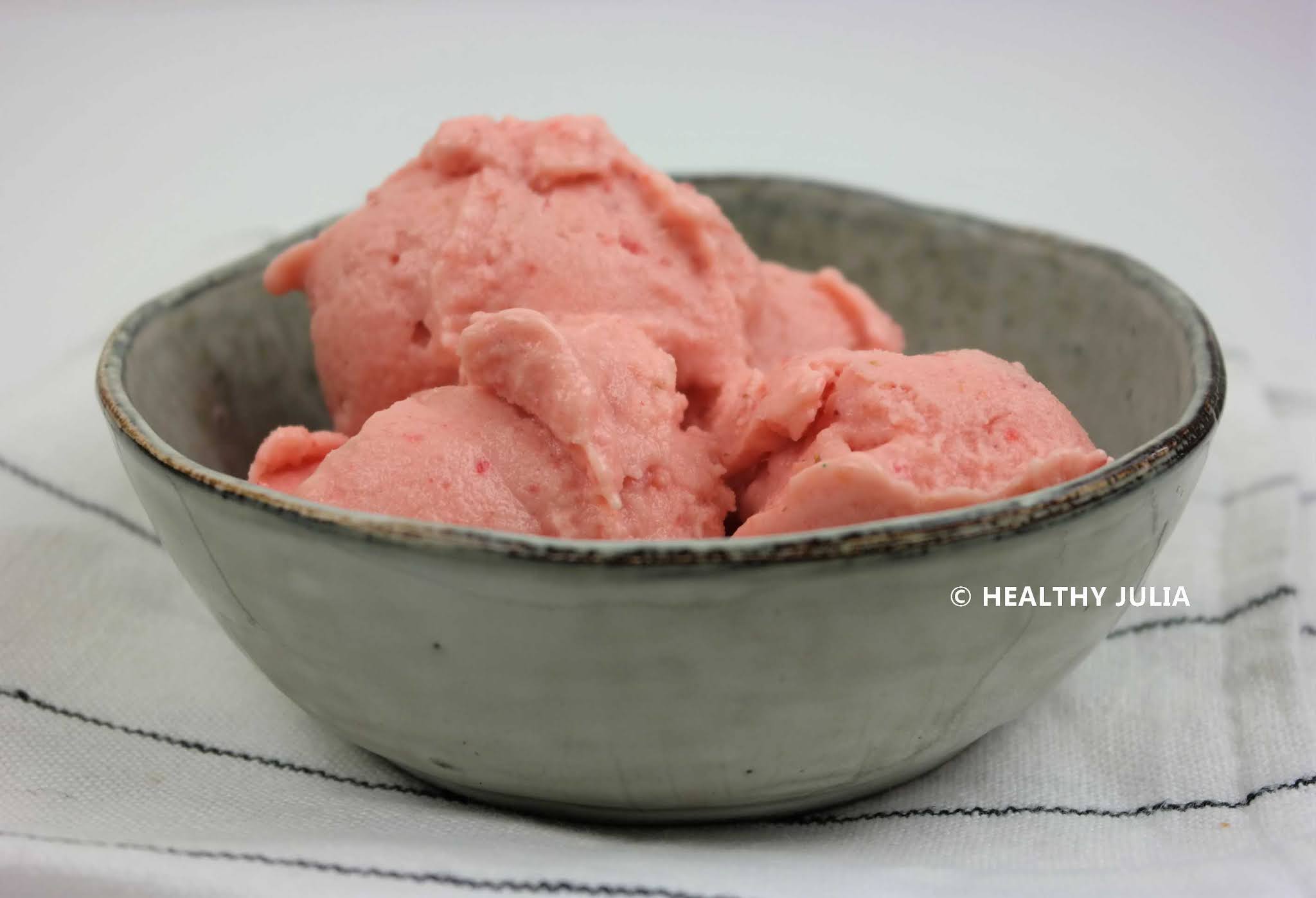 GLACE PÊCHE-FRAISE
