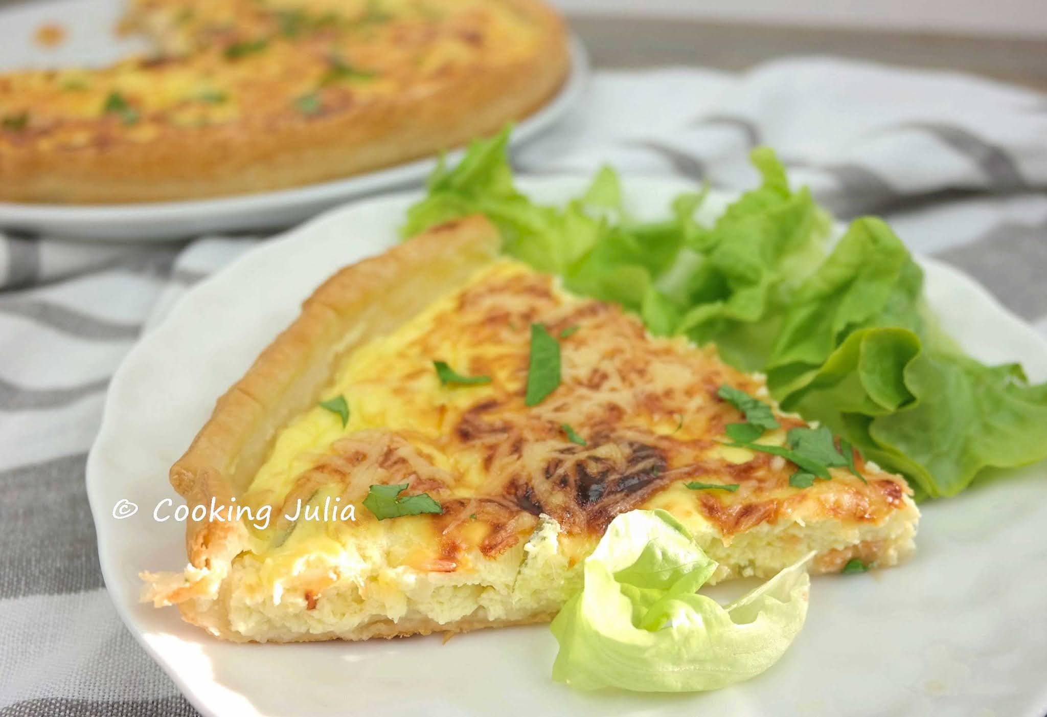 TARTE AU SAUMON FUMÉ ET RICOTTA