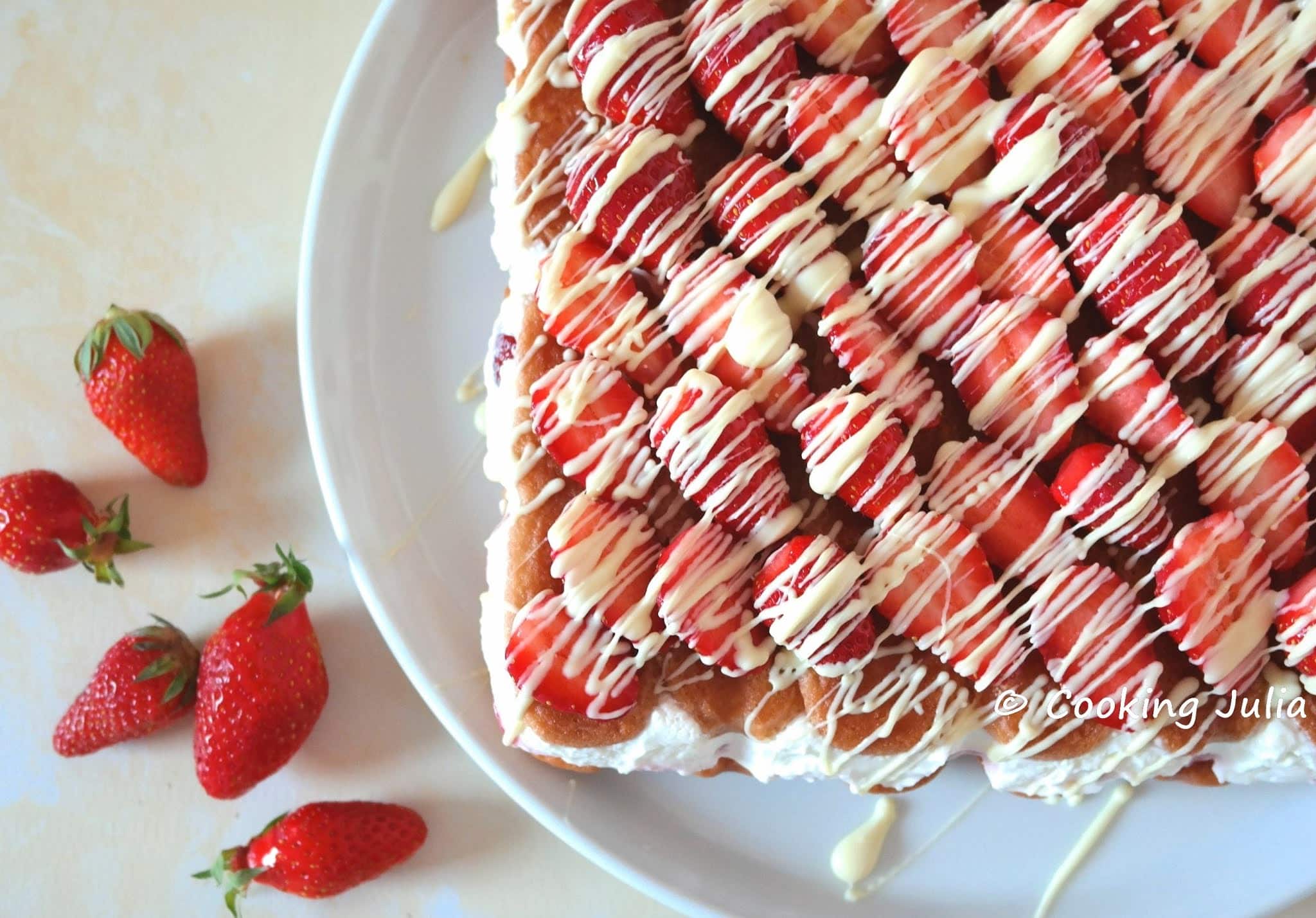 ENTREMETS AUX FRAISES EXPRESS (SANS CUISSON)