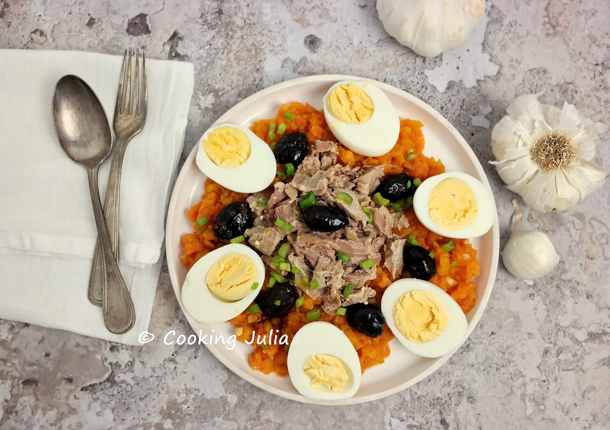 SALADE DE CAROTTES ET THON À LA TUNISIENNE